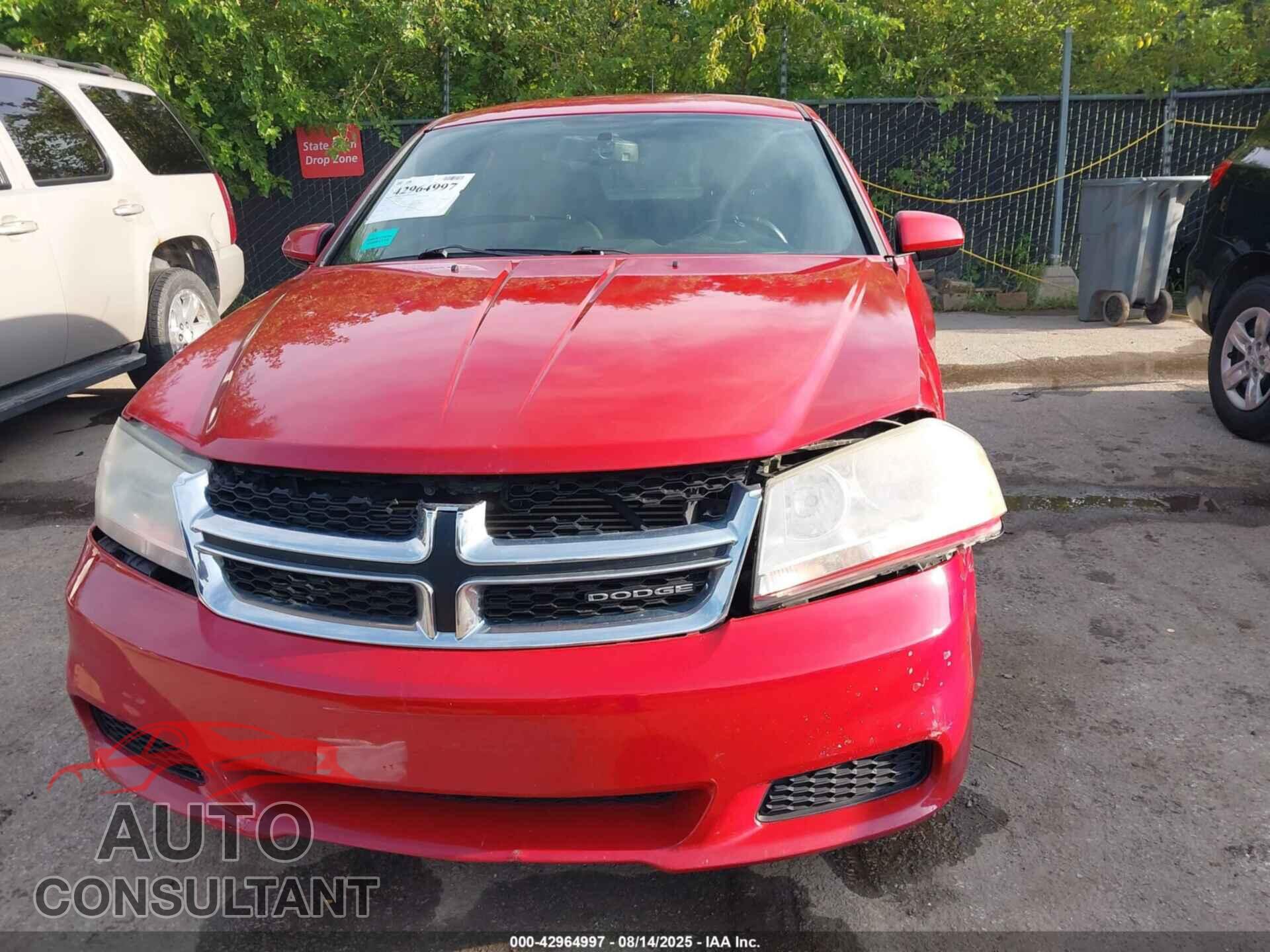 DODGE AVENGER 2011 - 1B3BD1FB8BN536777