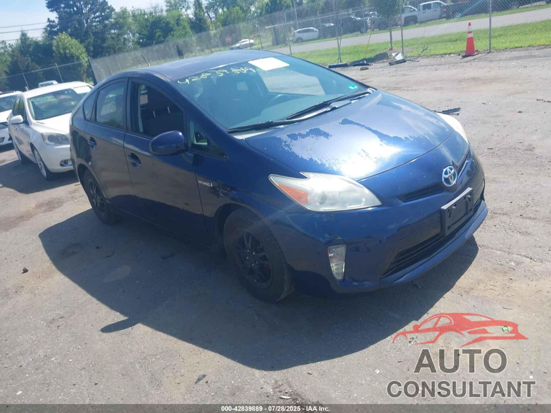 TOYOTA PRIUS 2012 - JTDKN3DU2C1503343