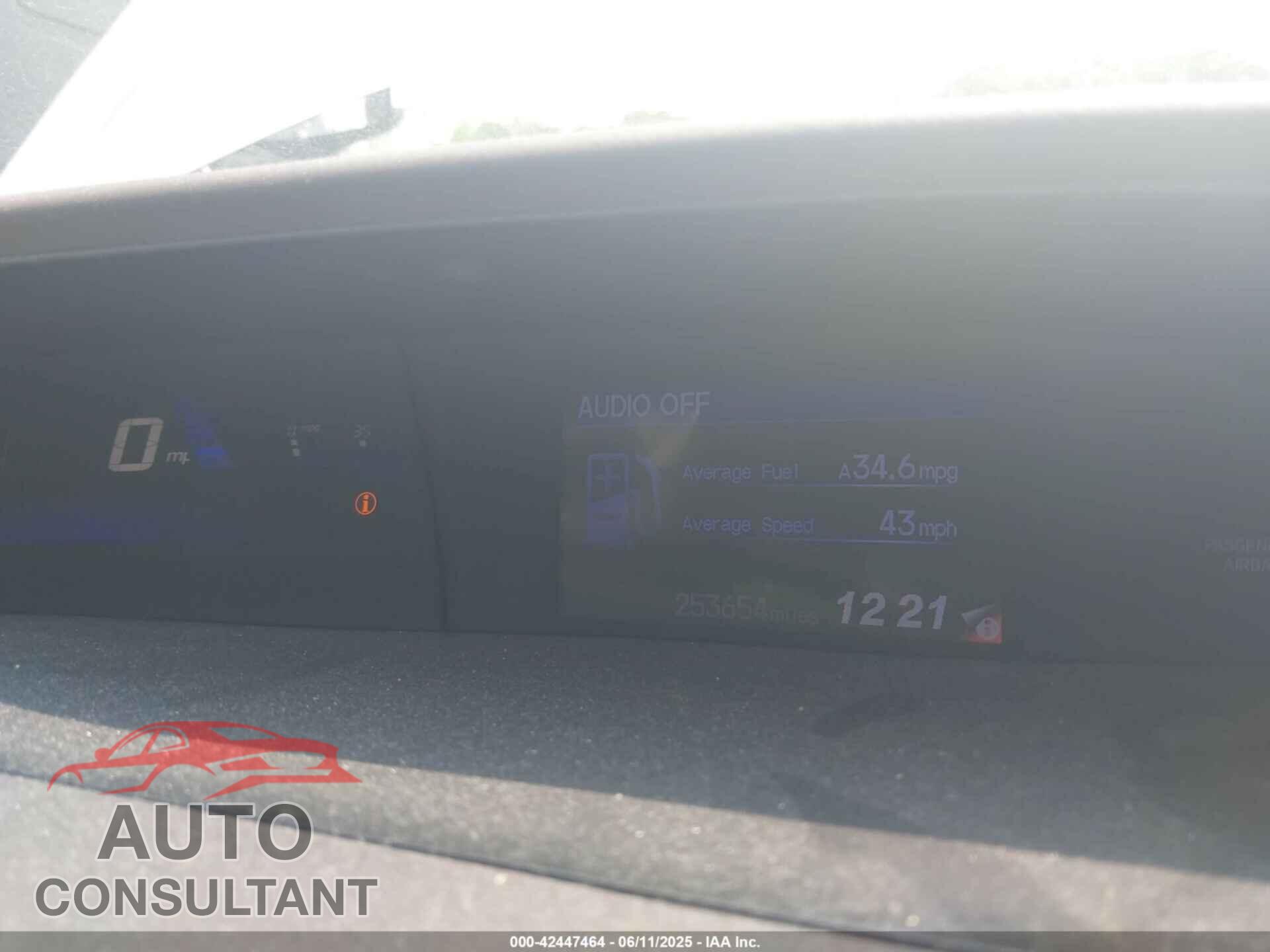 HONDA CIVIC 2012 - 19XFB2F5XCE329951