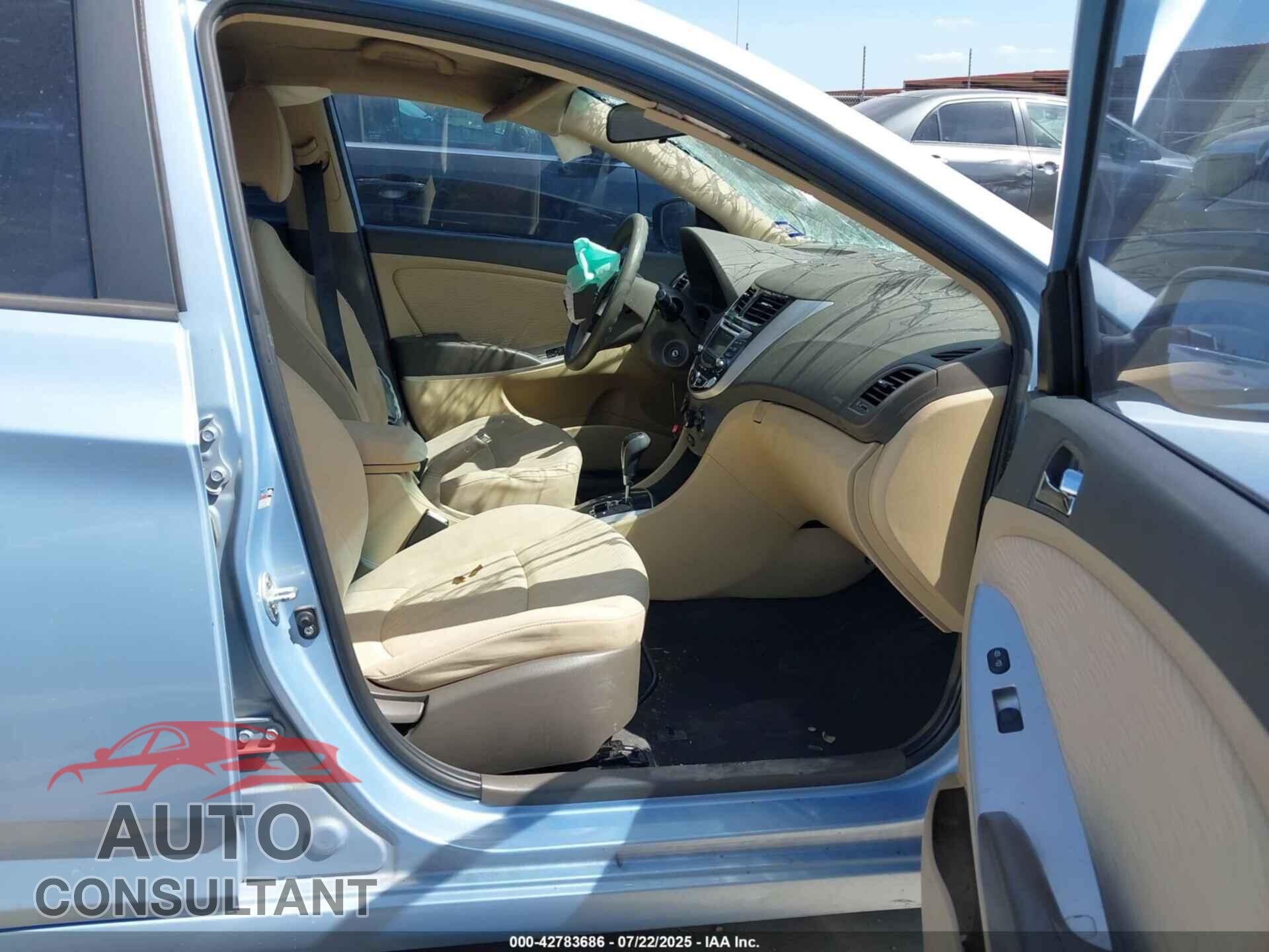 HYUNDAI ACCENT 2012 - KMHCU4AE7CU211787