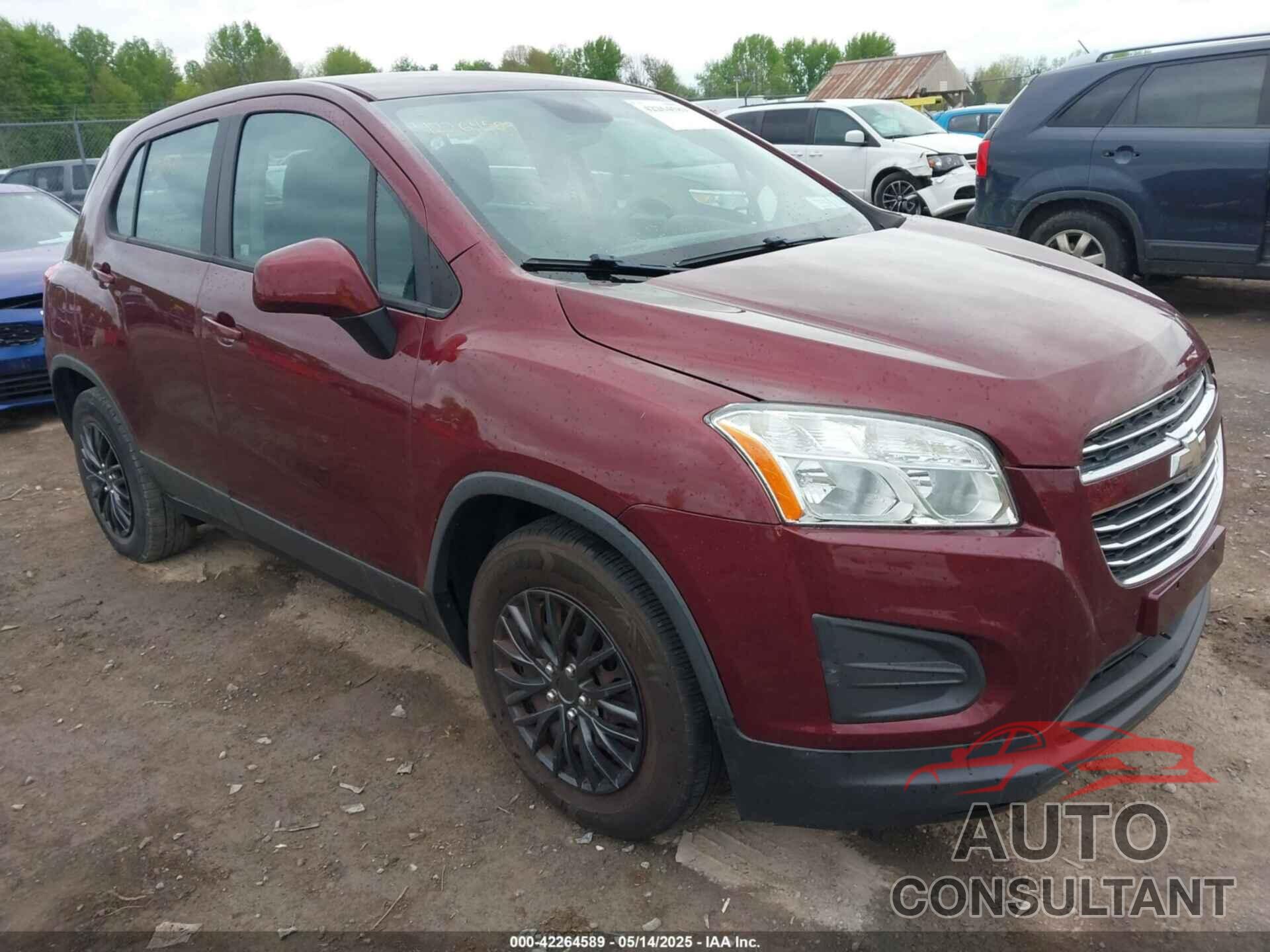CHEVROLET TRAX 2016 - 3GNCJKSB1GL141054