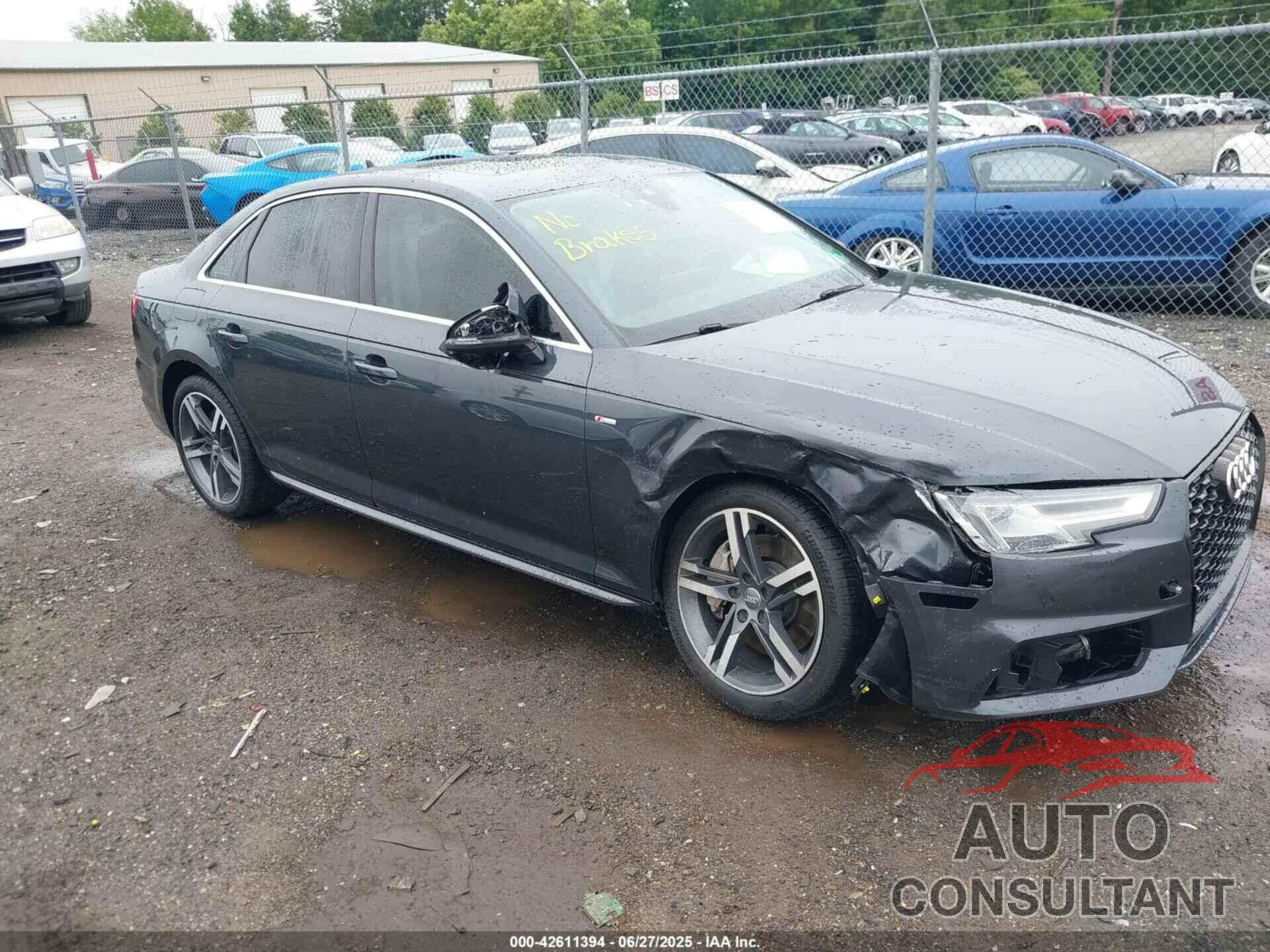 AUDI A4 2017 - WAUENAF42HN005218
