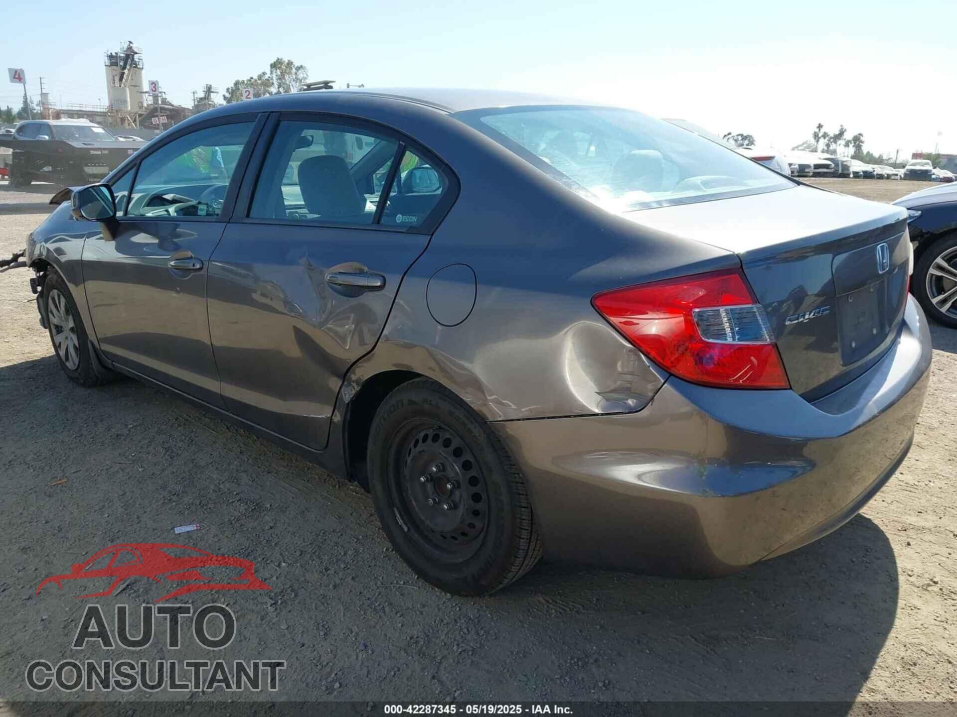HONDA CIVIC 2012 - 19XFB2F55CE349914