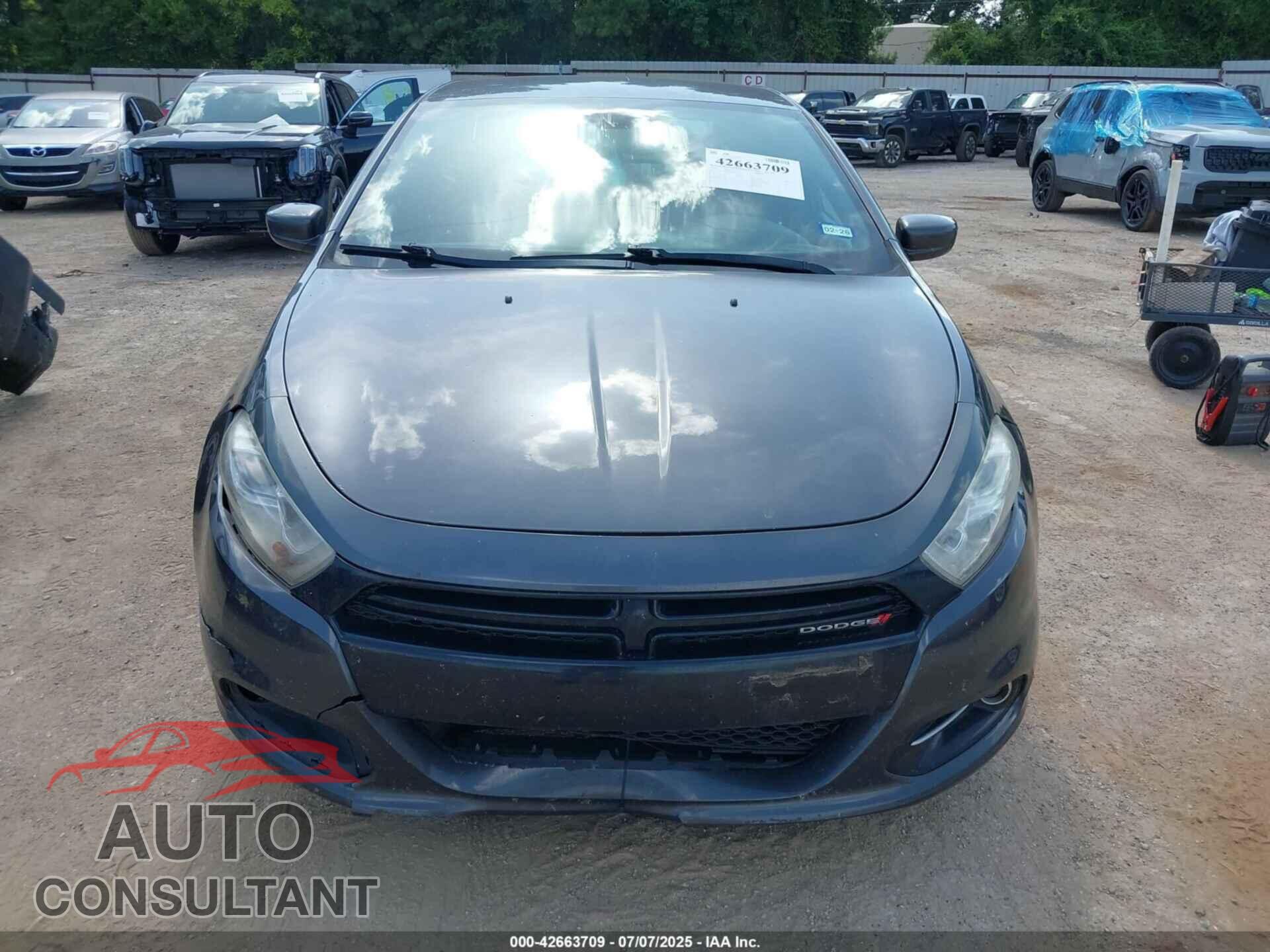 DODGE DART 2015 - 1C3CDFBB3FD286810