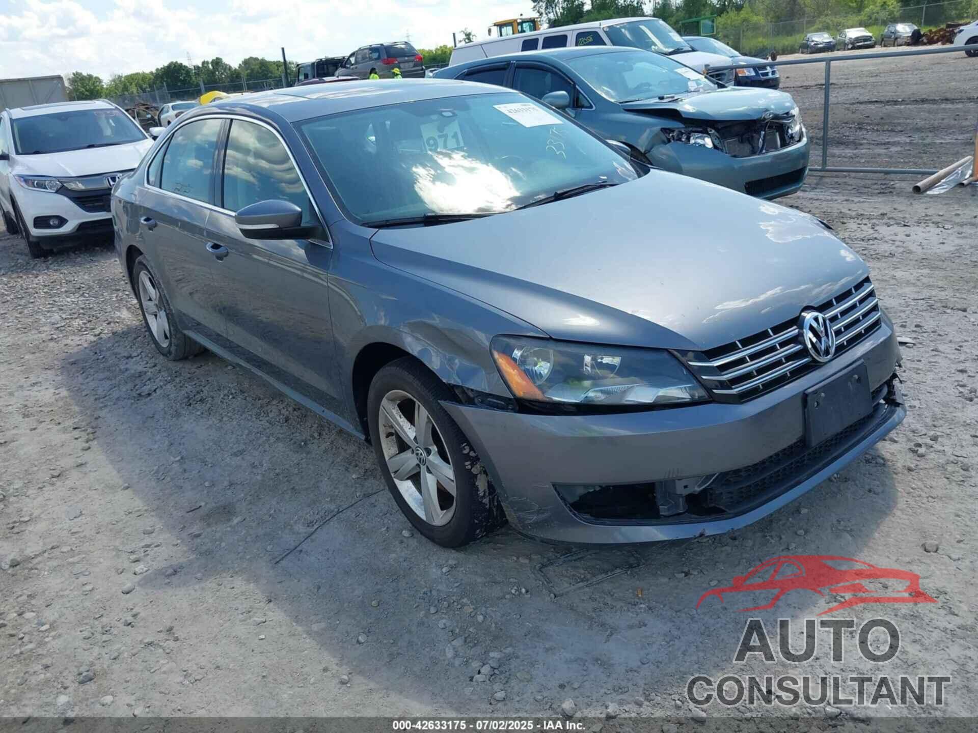 VOLKSWAGEN PASSAT 2014 - 1VWBN7A38EC084891