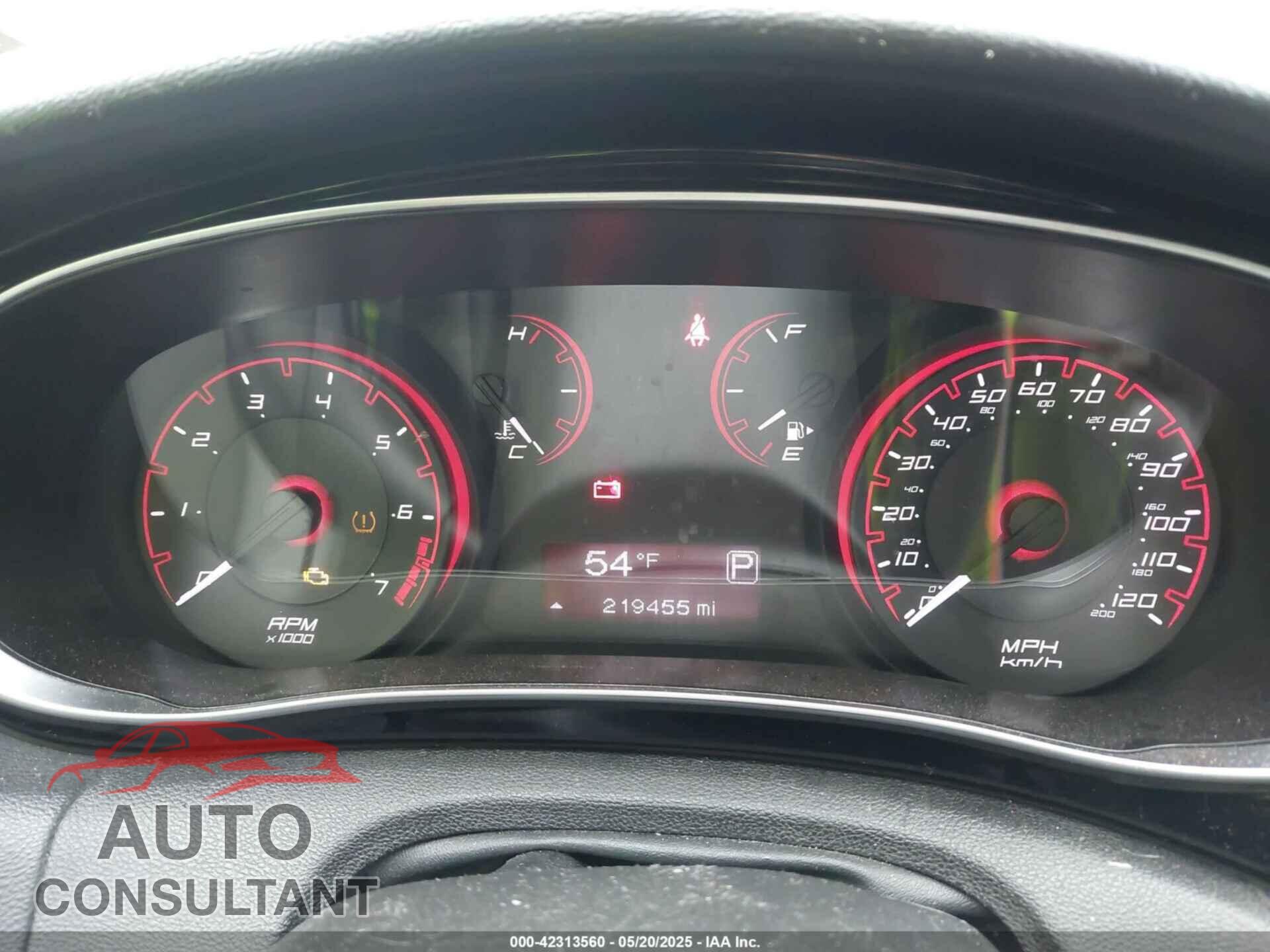 DODGE DART 2013 - 1C3CDFBA9DD339627