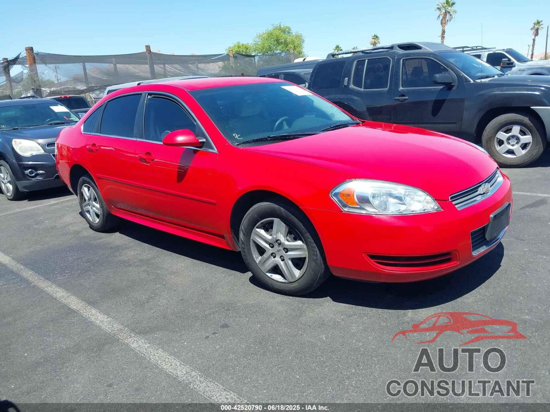 CHEVROLET IMPALA 2011 - 2G1WF5EK6B1186370