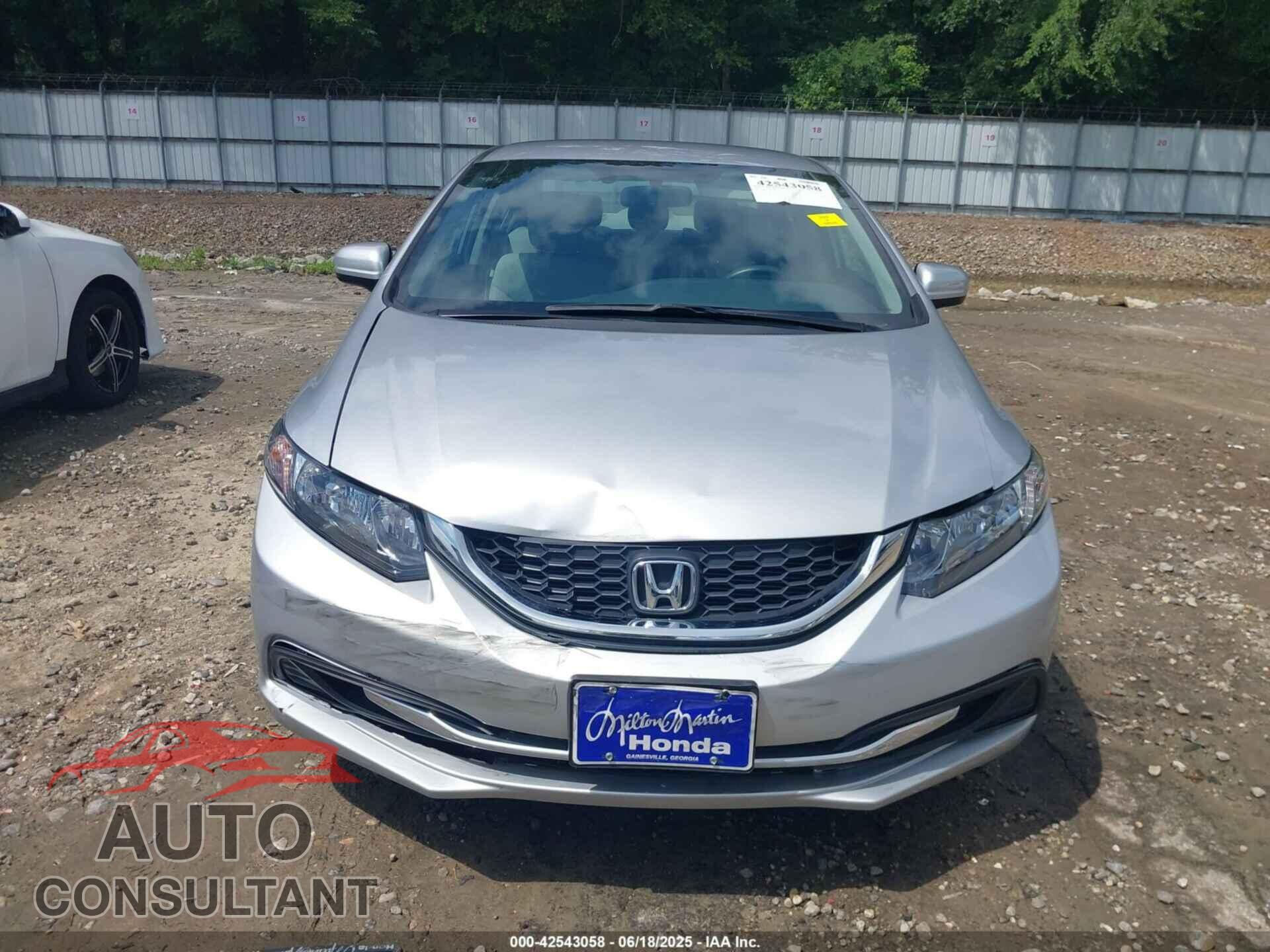 HONDA CIVIC 2015 - 19XFB2F57FE112362