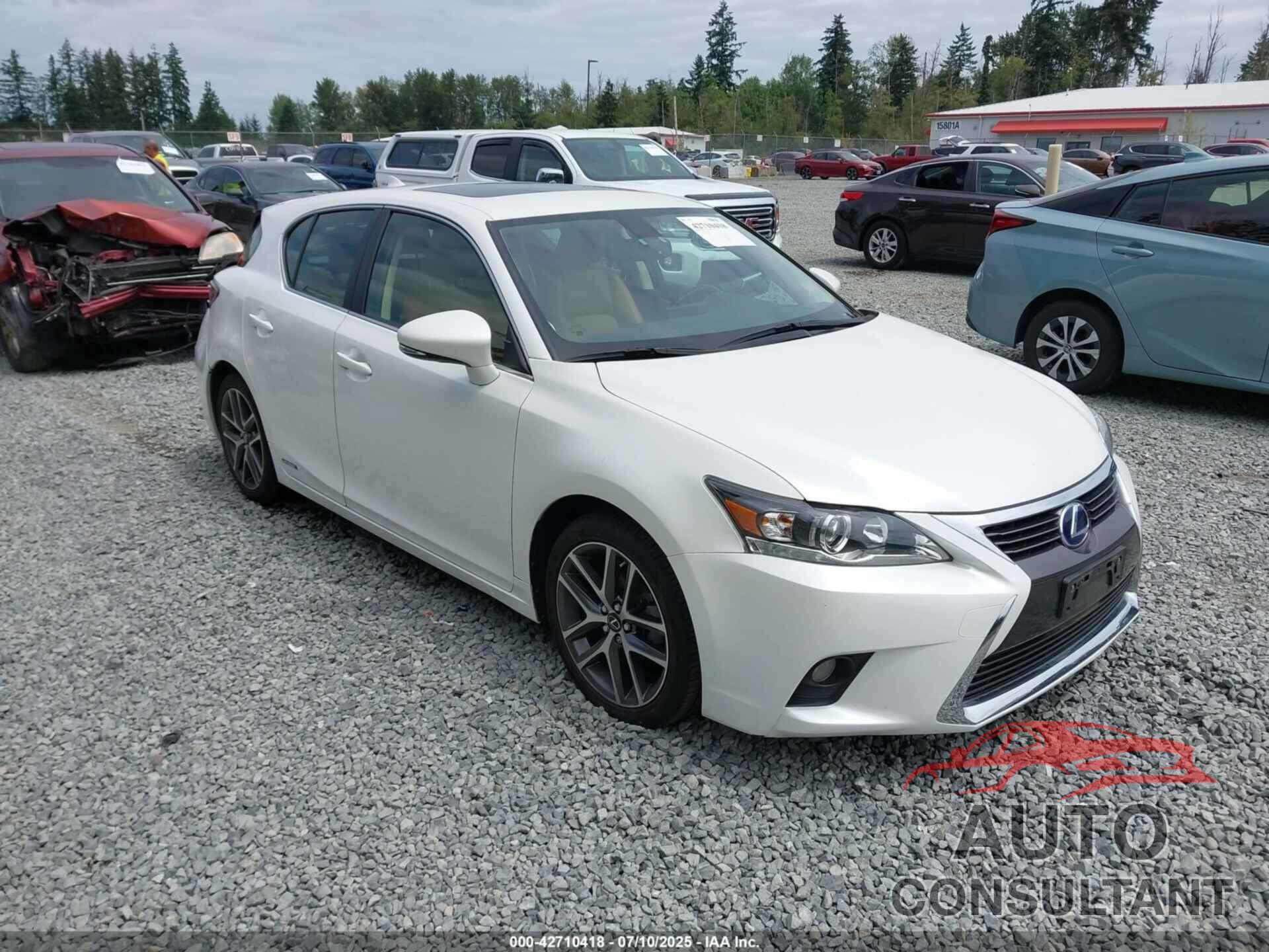 LEXUS CT 200H 2017 - JTHKD5BH0H2288470