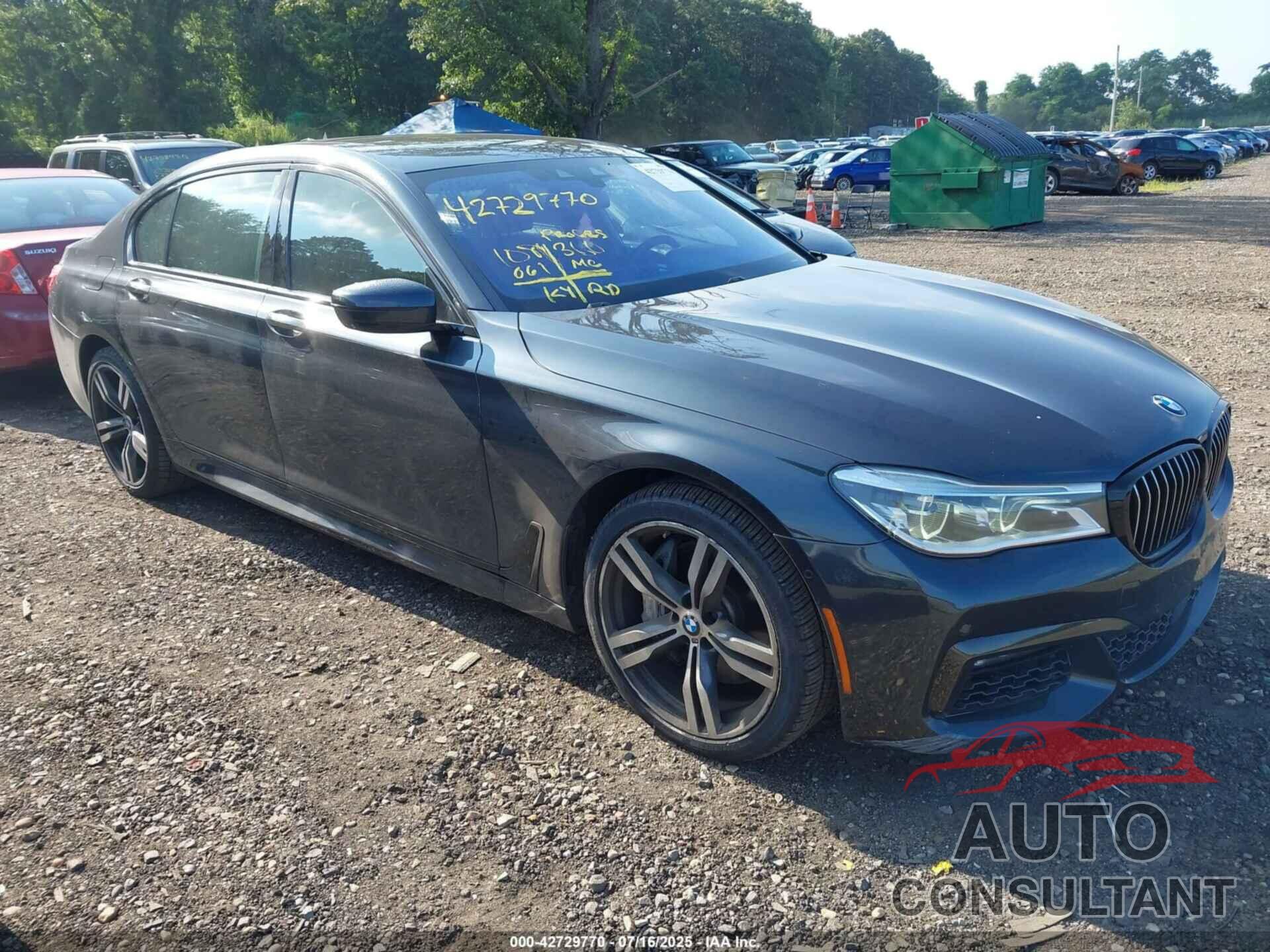 BMW 750I 2016 - WBA7F2C50GG419626