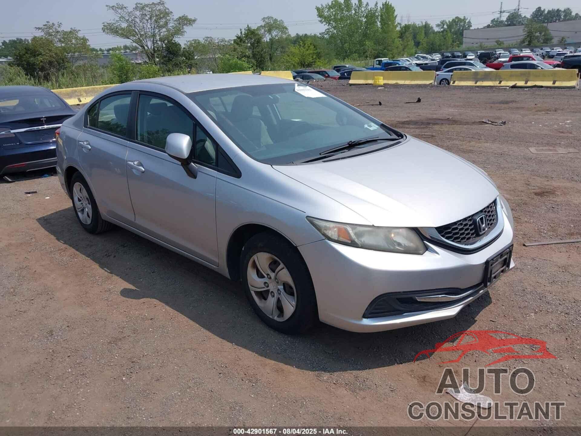 HONDA CIVIC 2013 - 19XFB2F57DE223992