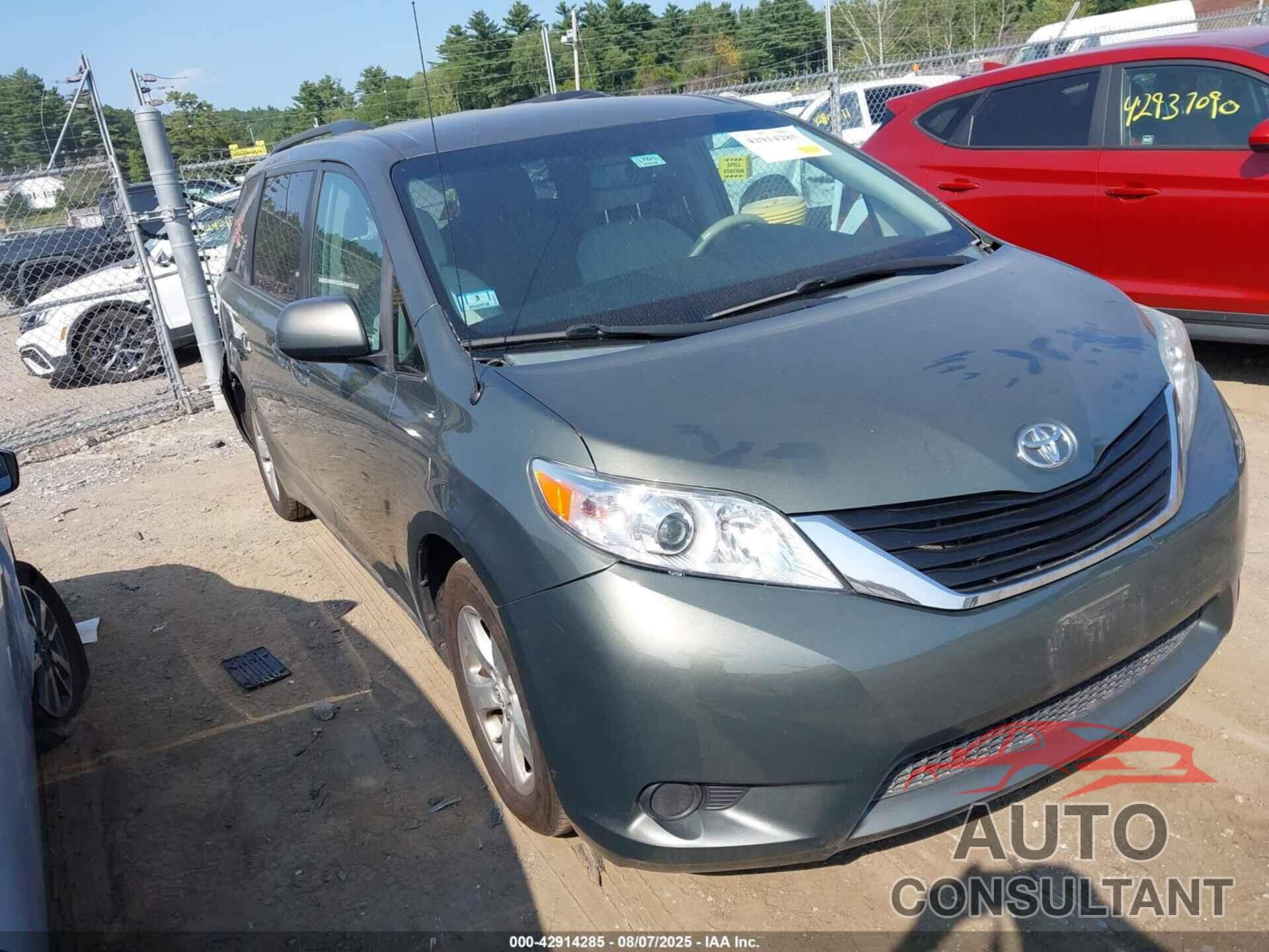 TOYOTA SIENNA 2012 - 5TDKK3DC0CS201441