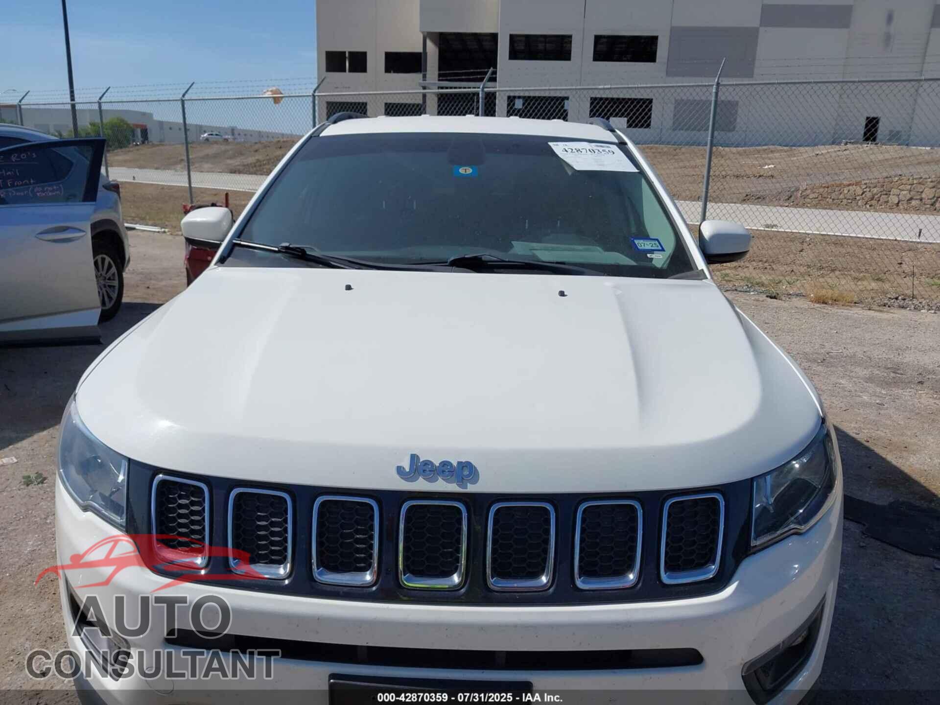 JEEP NEW COMPASS 2017 - 3C4NJCBB2HT598013