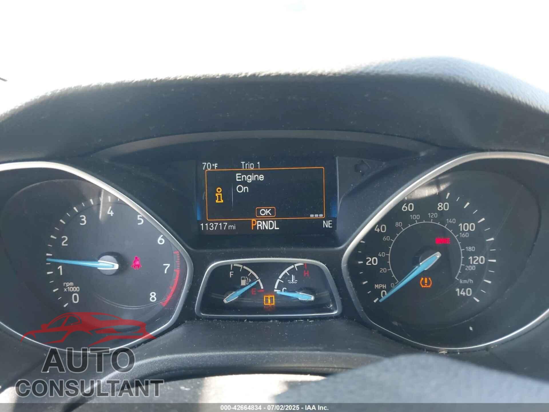 FORD FOCUS 2017 - 1FADP3K20HL246575