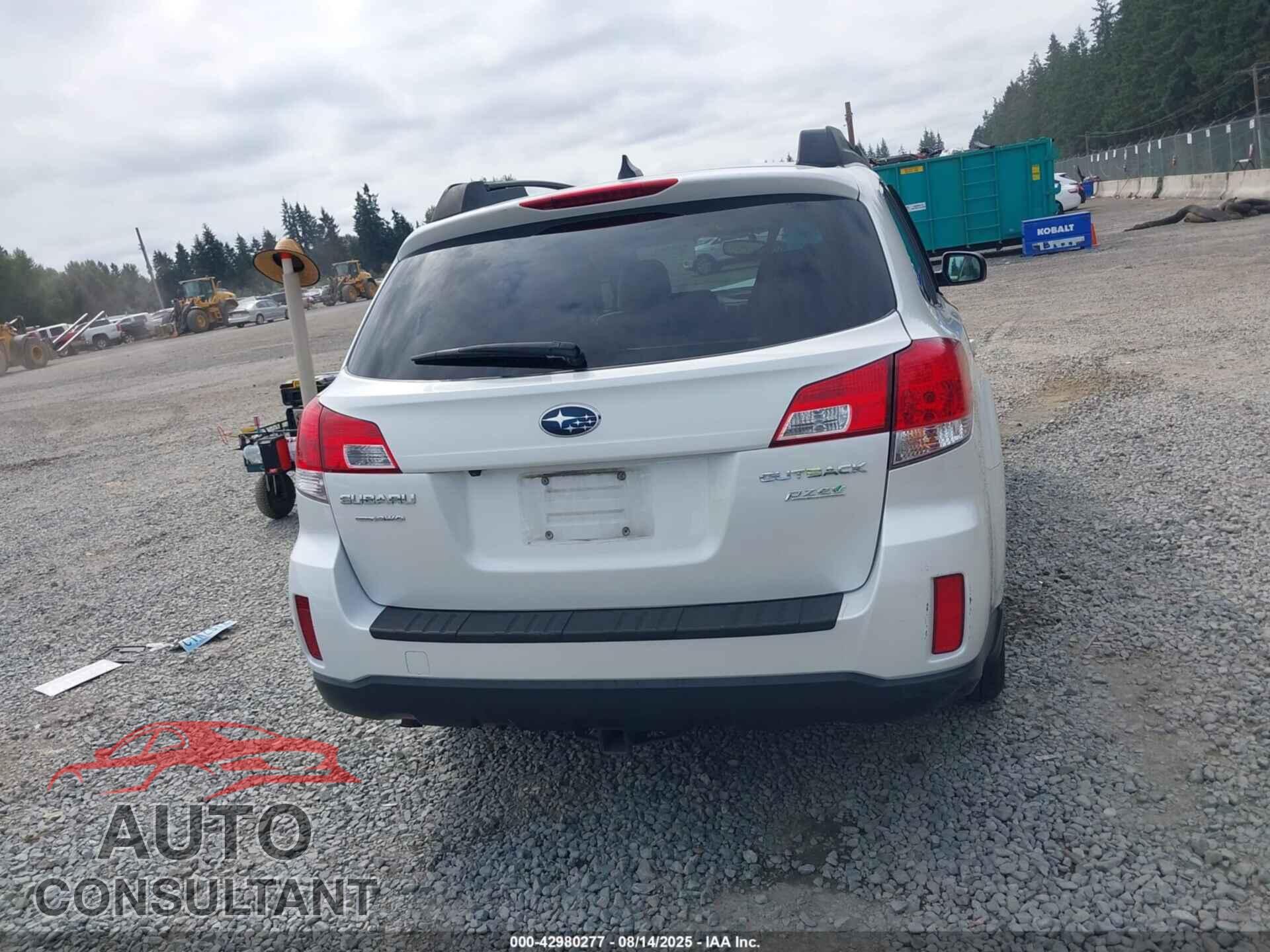 SUBARU OUTBACK 2012 - 4S4BRBLCXC3268049