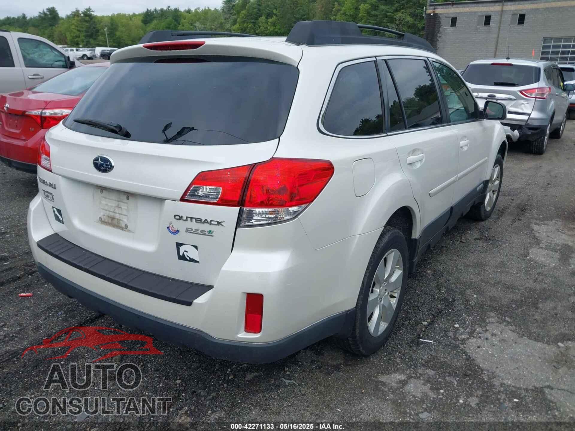 SUBARU OUTBACK 2012 - 4S4BRBCC4C3242658