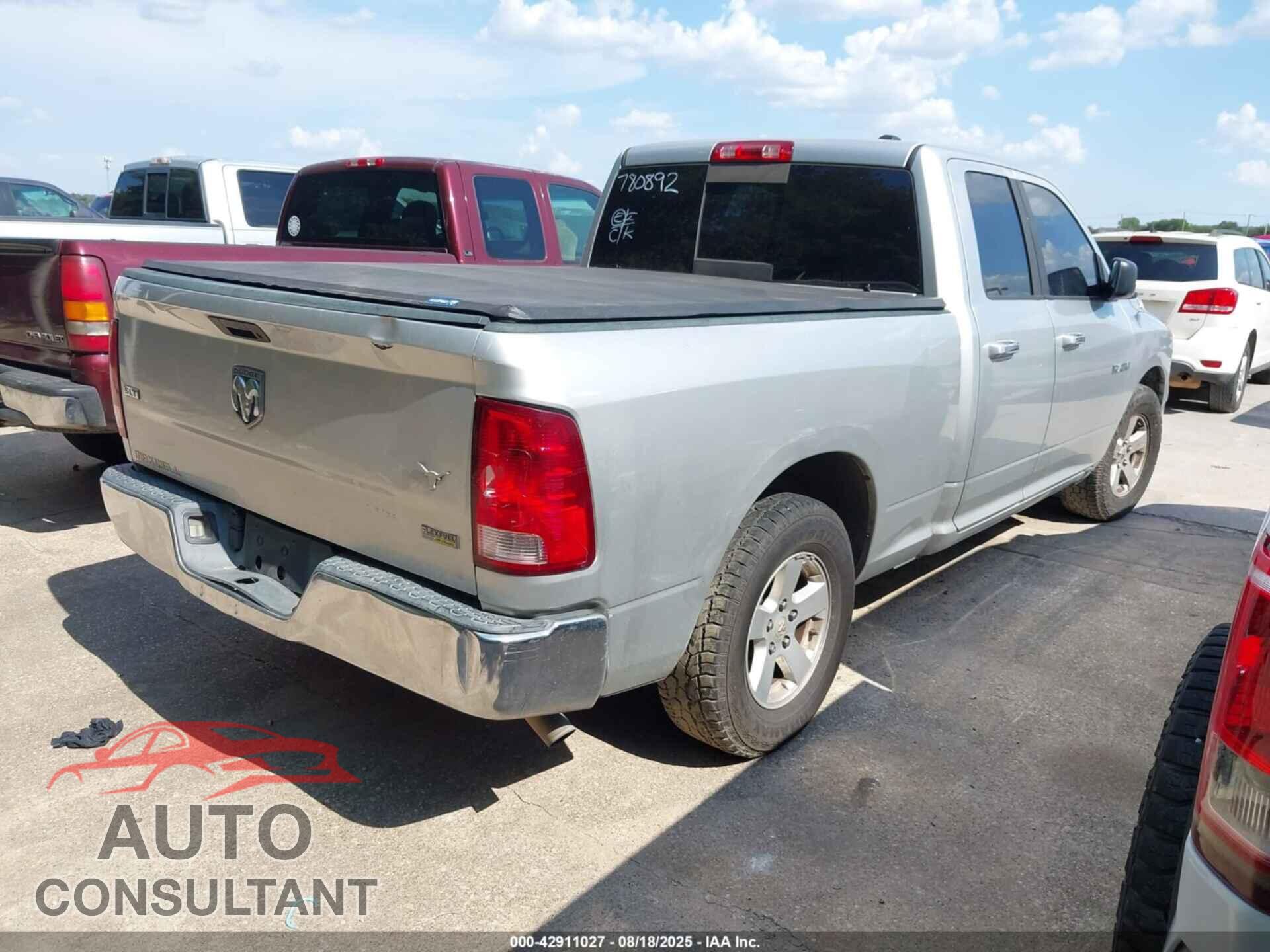 DODGE RAM 1500 2009 - 1D3HB18P89S780892