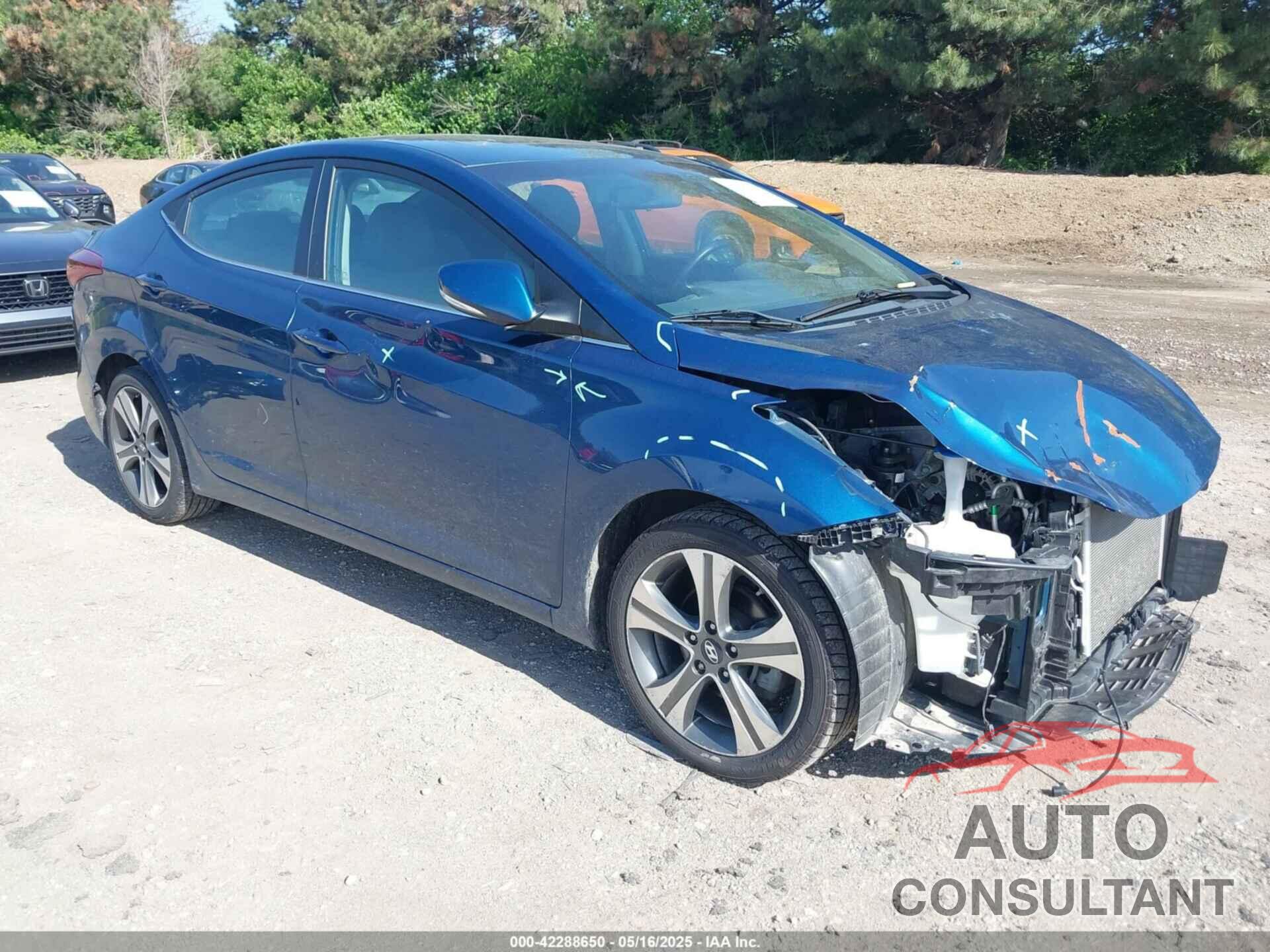 HYUNDAI ELANTRA 2014 - KMHDH4AH0EU048762