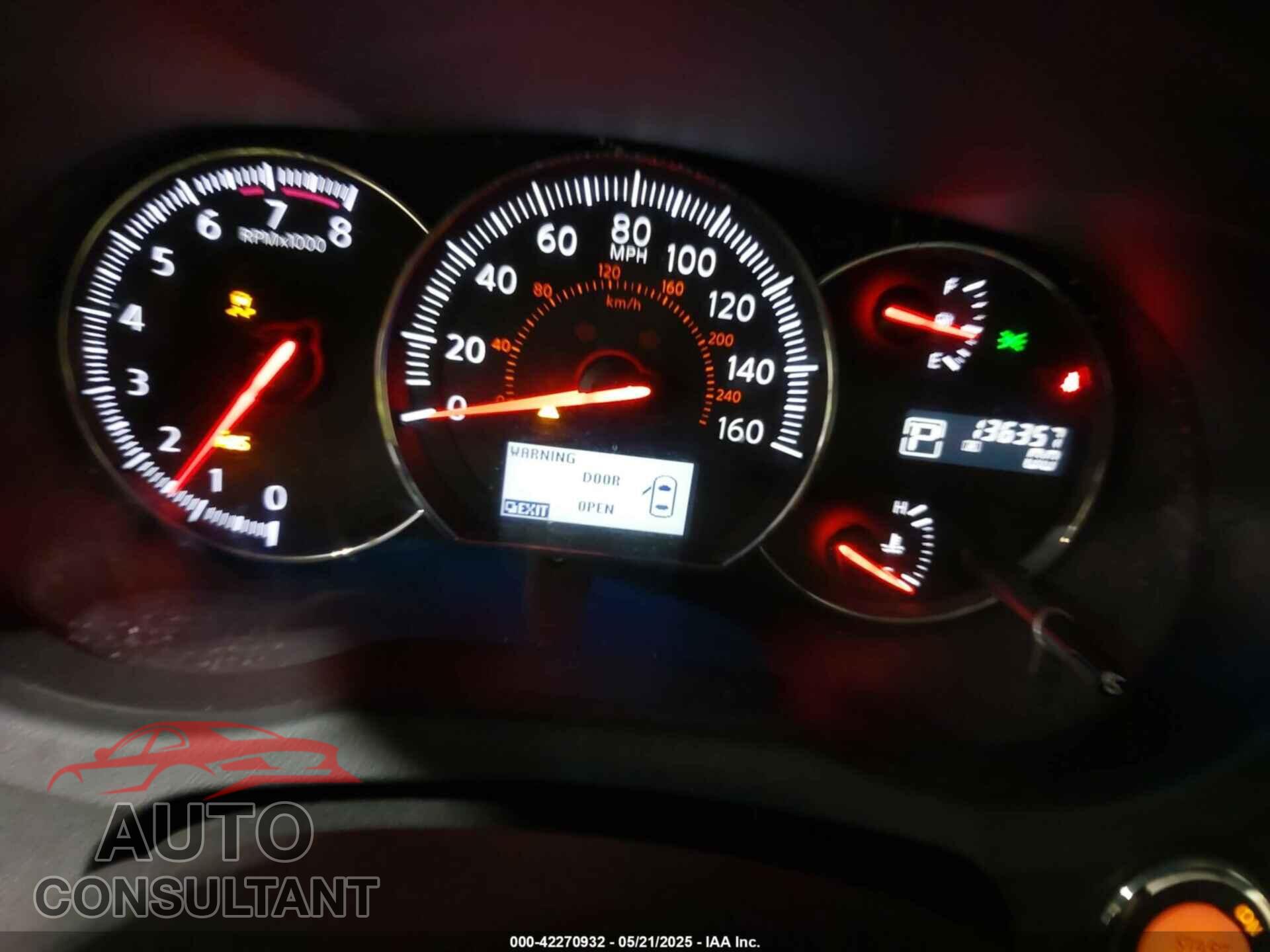 NISSAN MAXIMA 2014 - 1N4AA5AP3EC476880