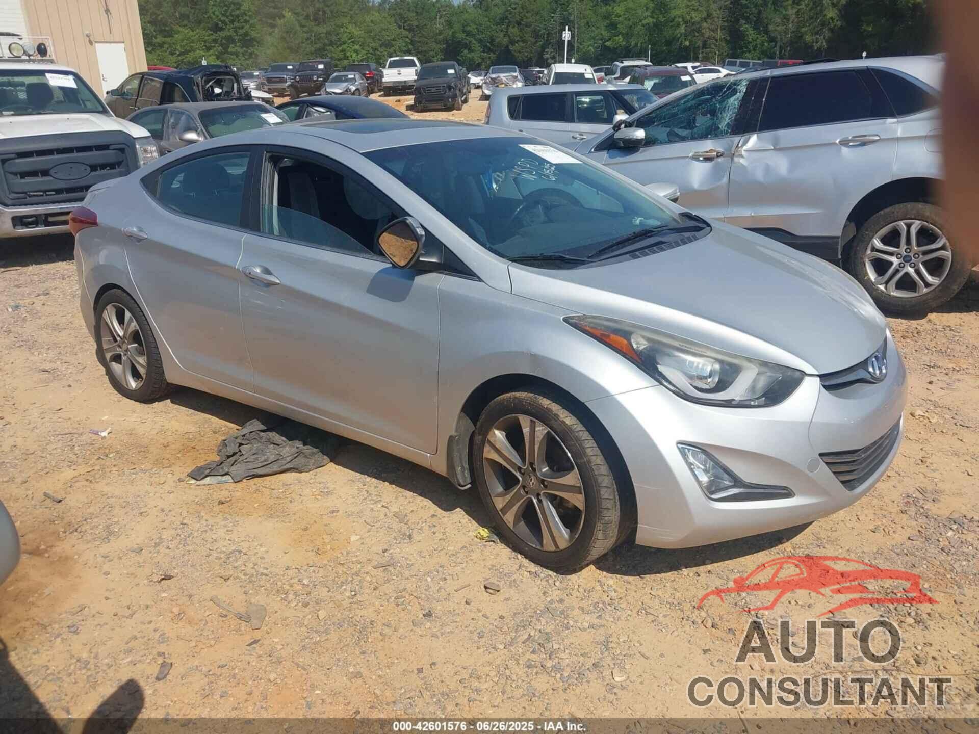 HYUNDAI ELANTRA 2015 - KMHDH4AH1FU229550