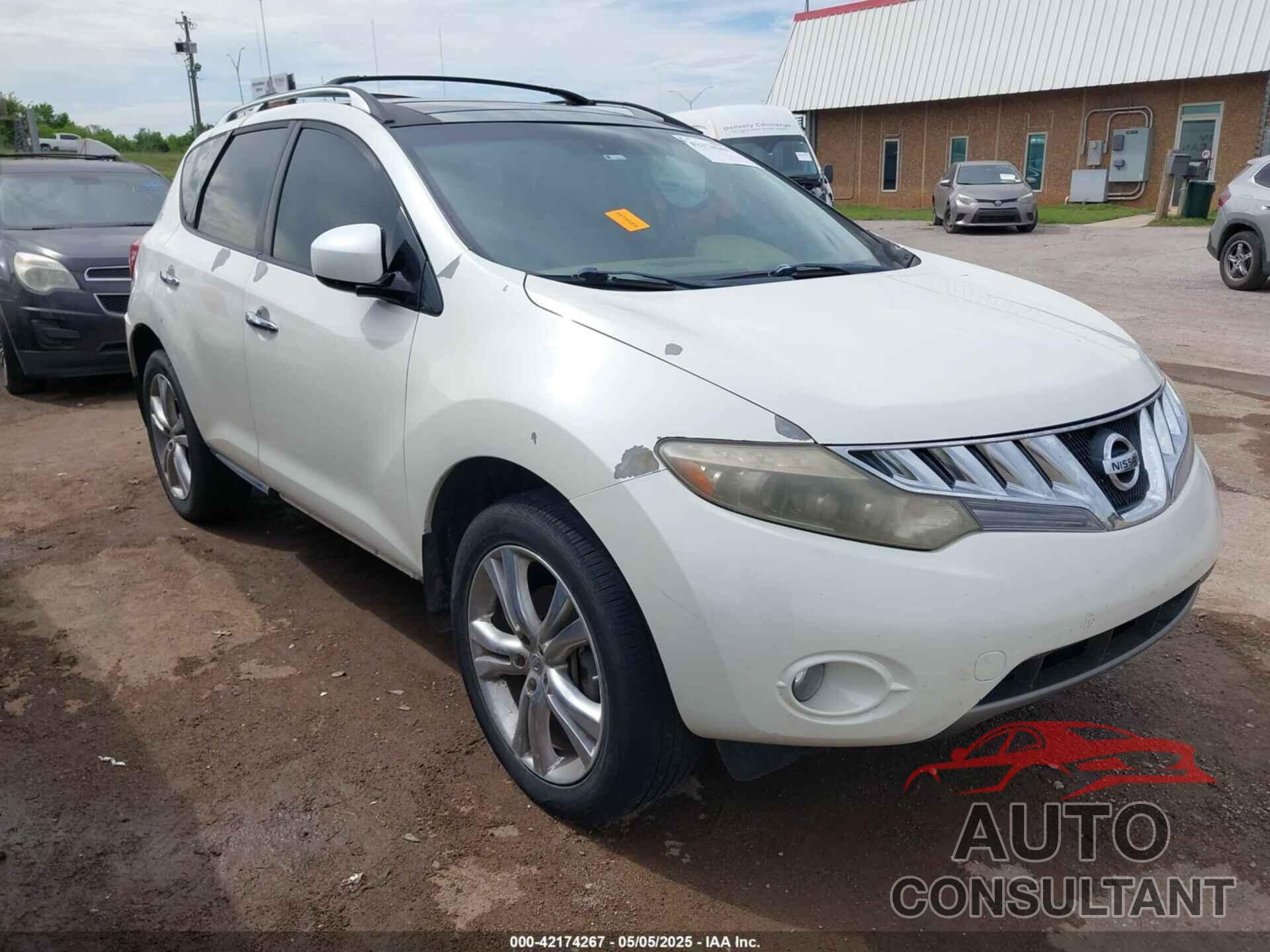 NISSAN MURANO 2009 - JN8AZ18W69W137810