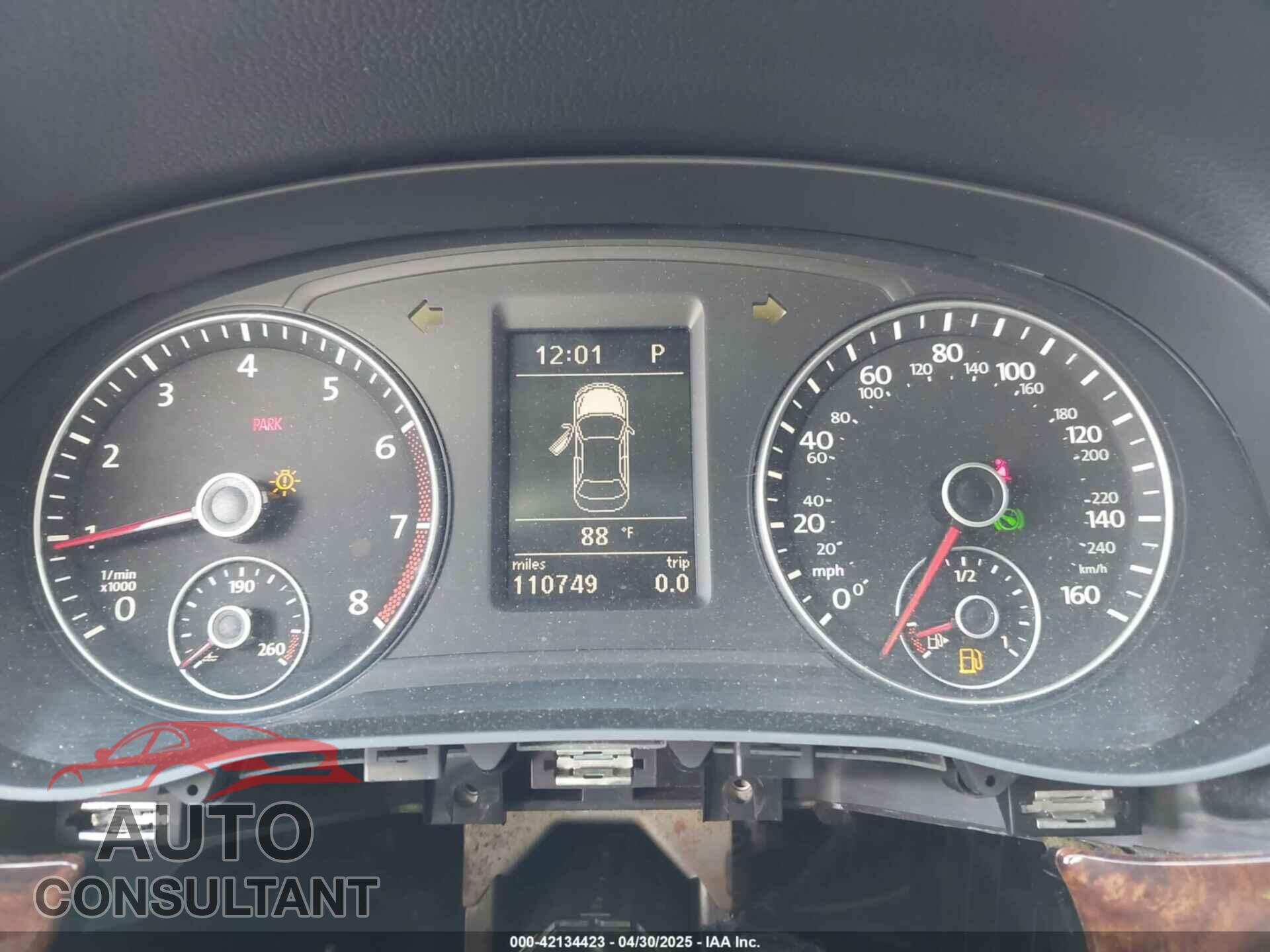 VOLKSWAGEN PASSAT 2012 - 1VWCM7A39CC014031