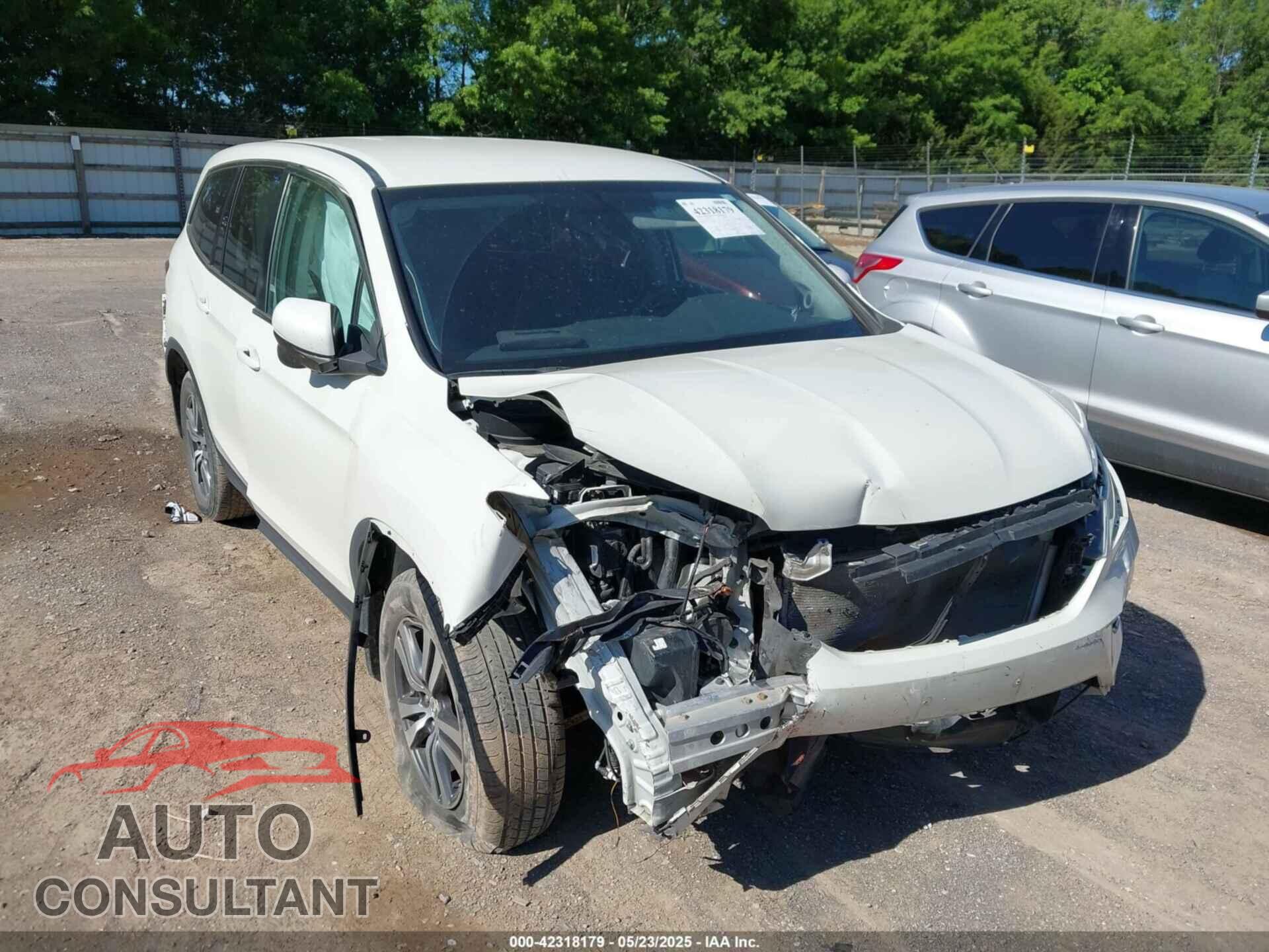 HONDA PILOT 2017 - 5FNYF5H36HB047317