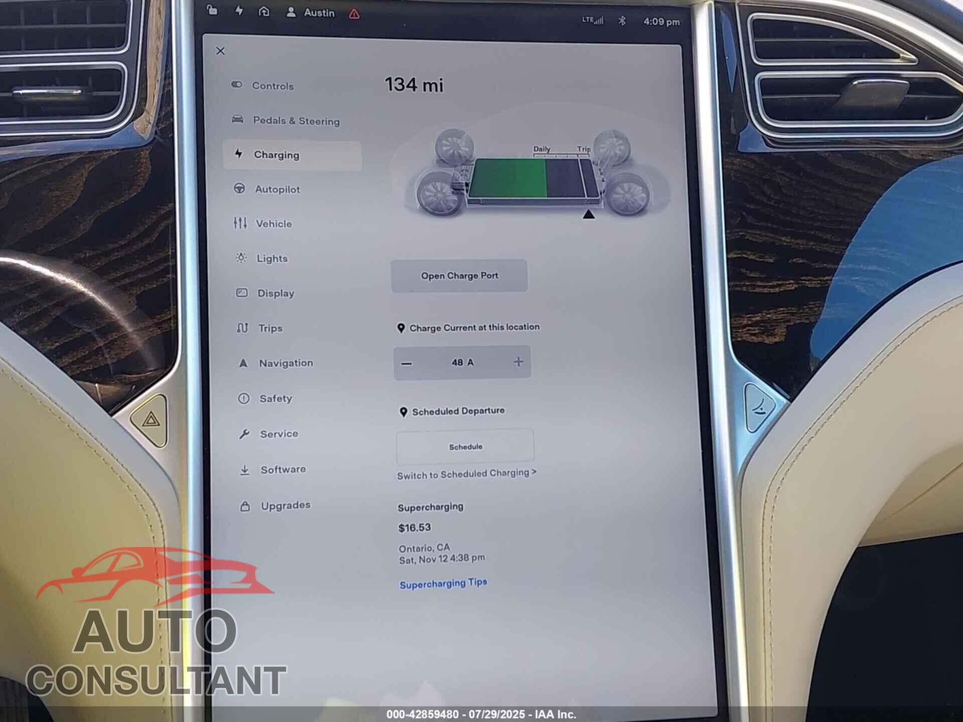 TESLA MODEL S 2016 - 5YJSA1E1XGF147189