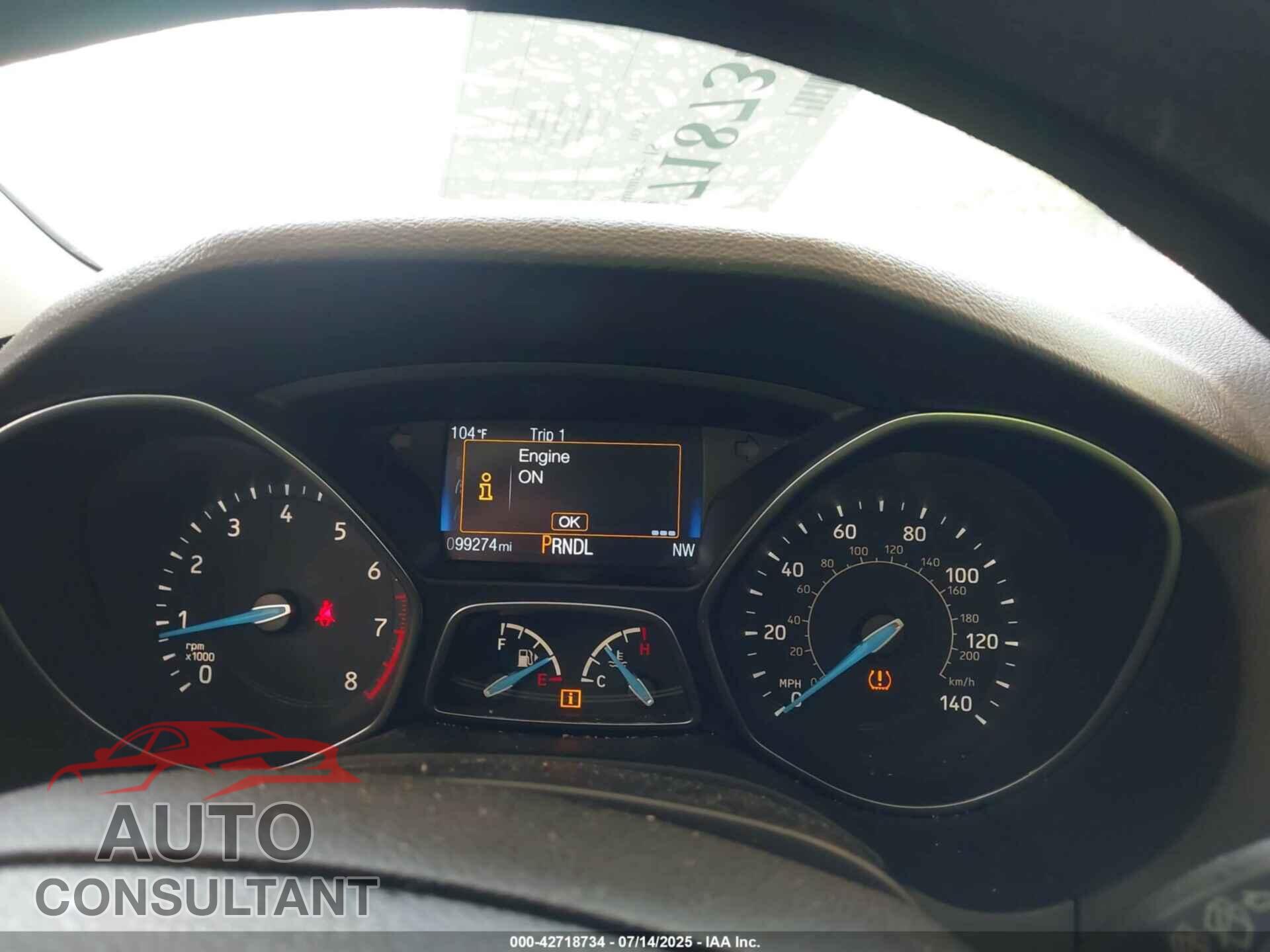 FORD FOCUS 2015 - 1FADP3K26FL308185