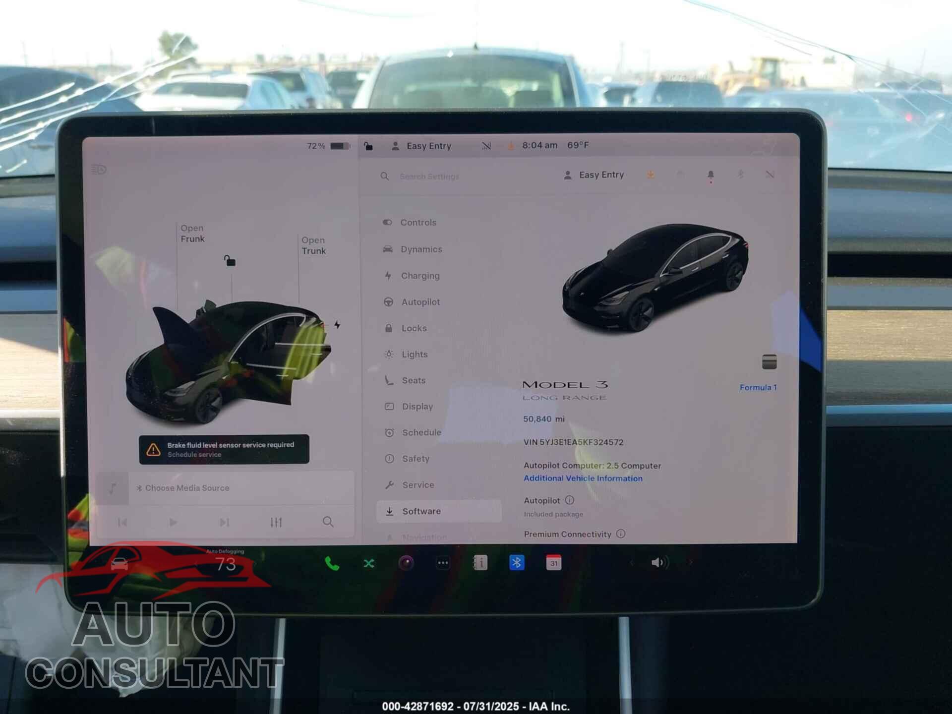 TESLA MODEL 3 2019 - 5YJ3E1EA5KF324572