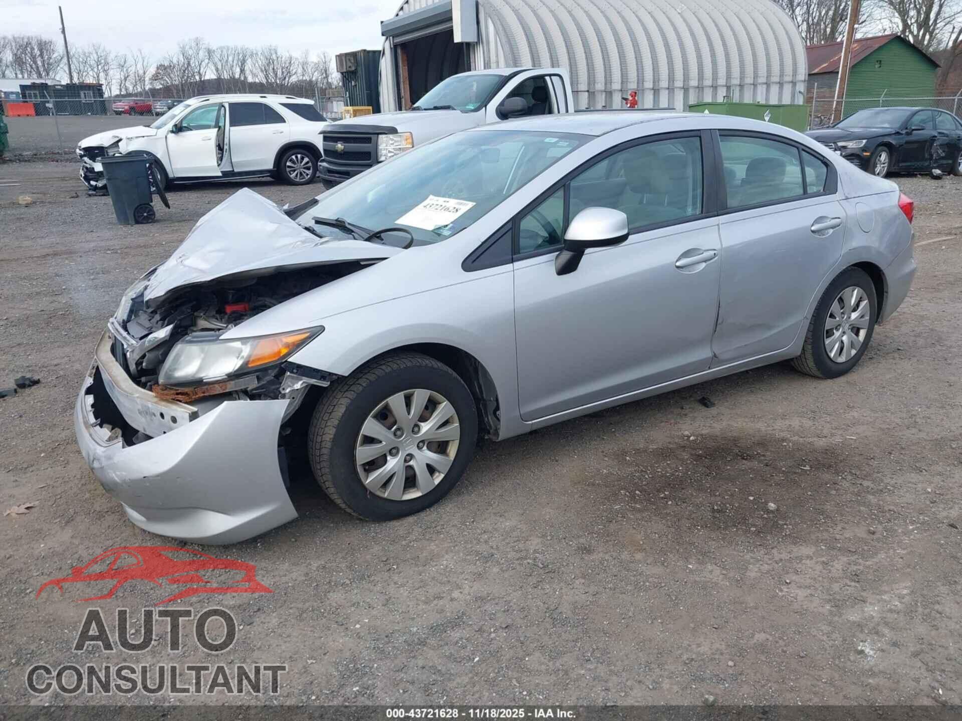 HONDA CIVIC 2012 - 19XFB2F51CE307644