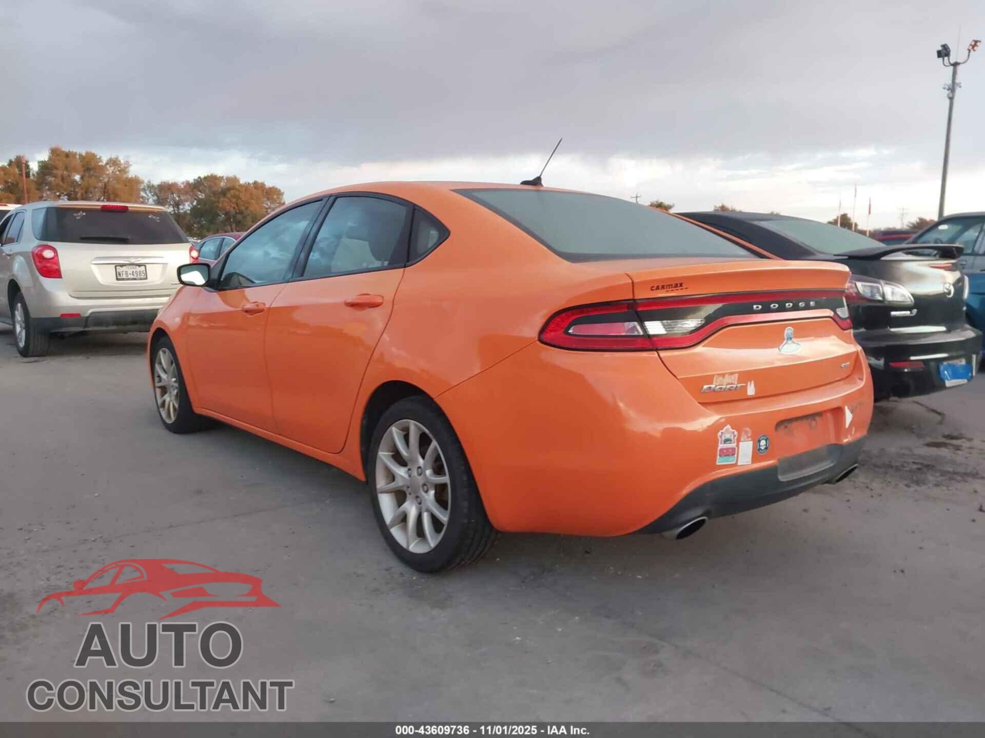 DODGE DART 2013 - 1C3CDFBA9DD298951
