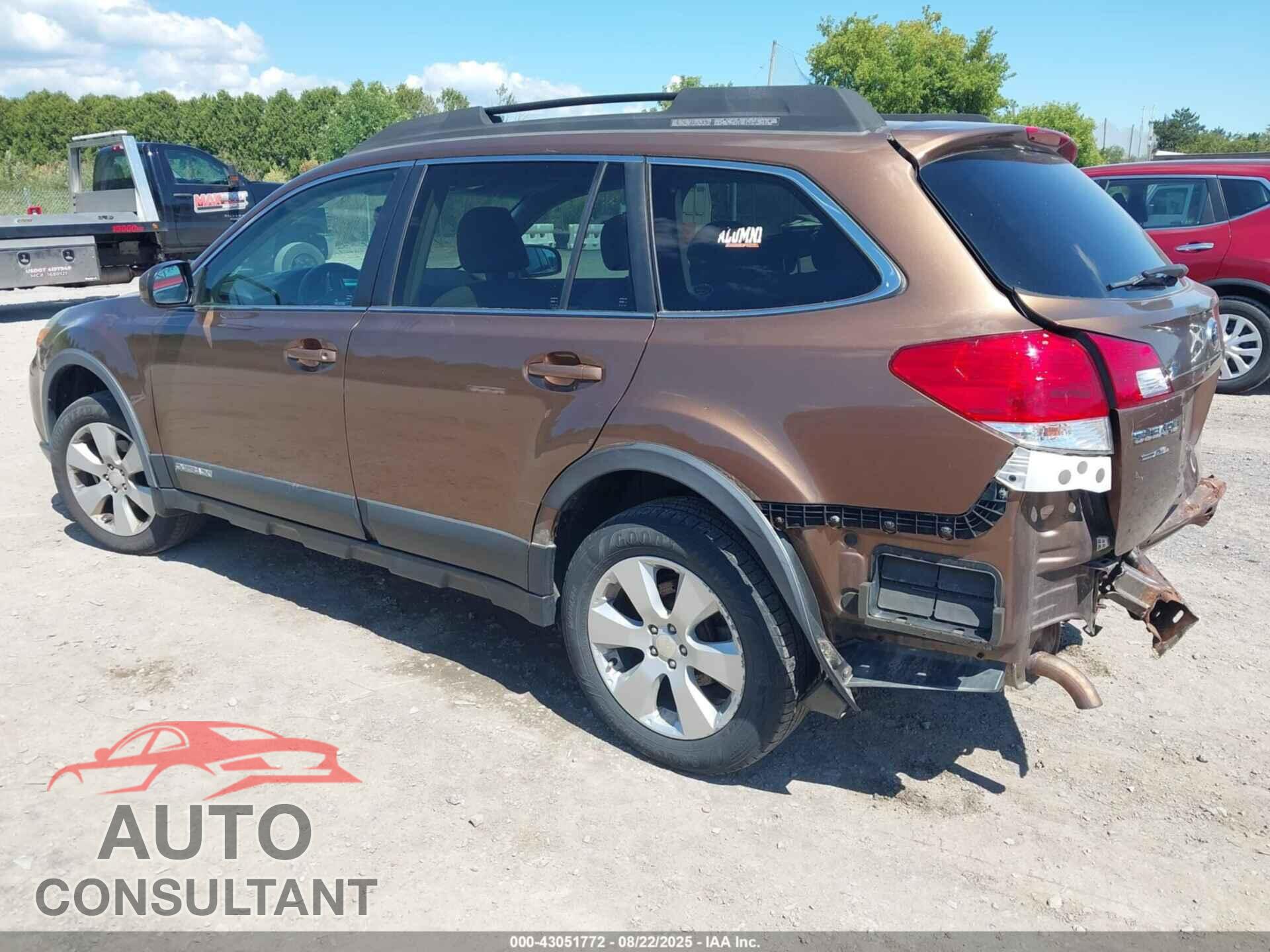SUBARU OUTBACK 2012 - 4S4BRBCC5C3205313