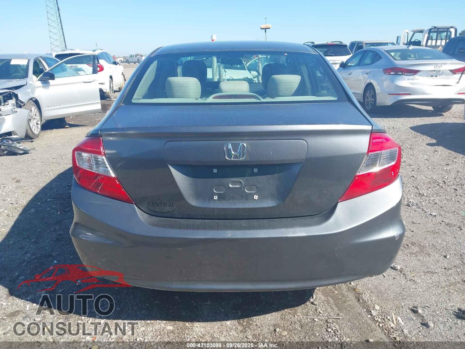 HONDA CIVIC 2012 - 2HGFB2F57CH580190