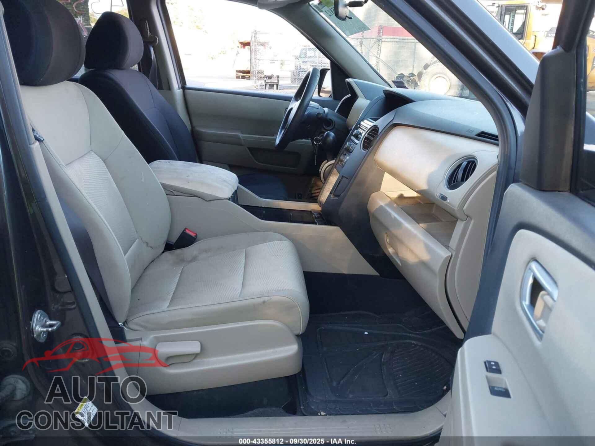HONDA PILOT 2012 - 5FNYF3H26CB018663
