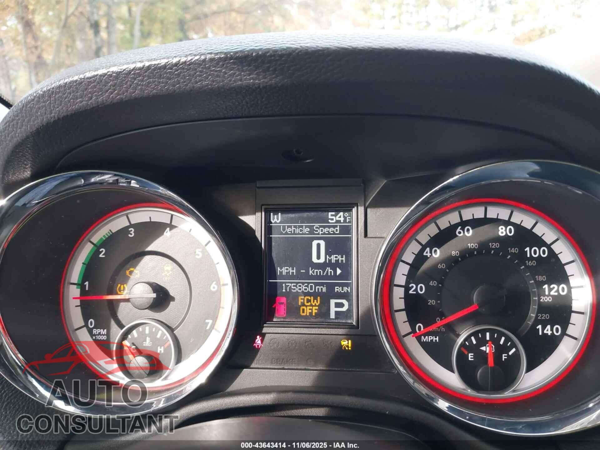DODGE DURANGO 2012 - 1C4SDJET2CC112601