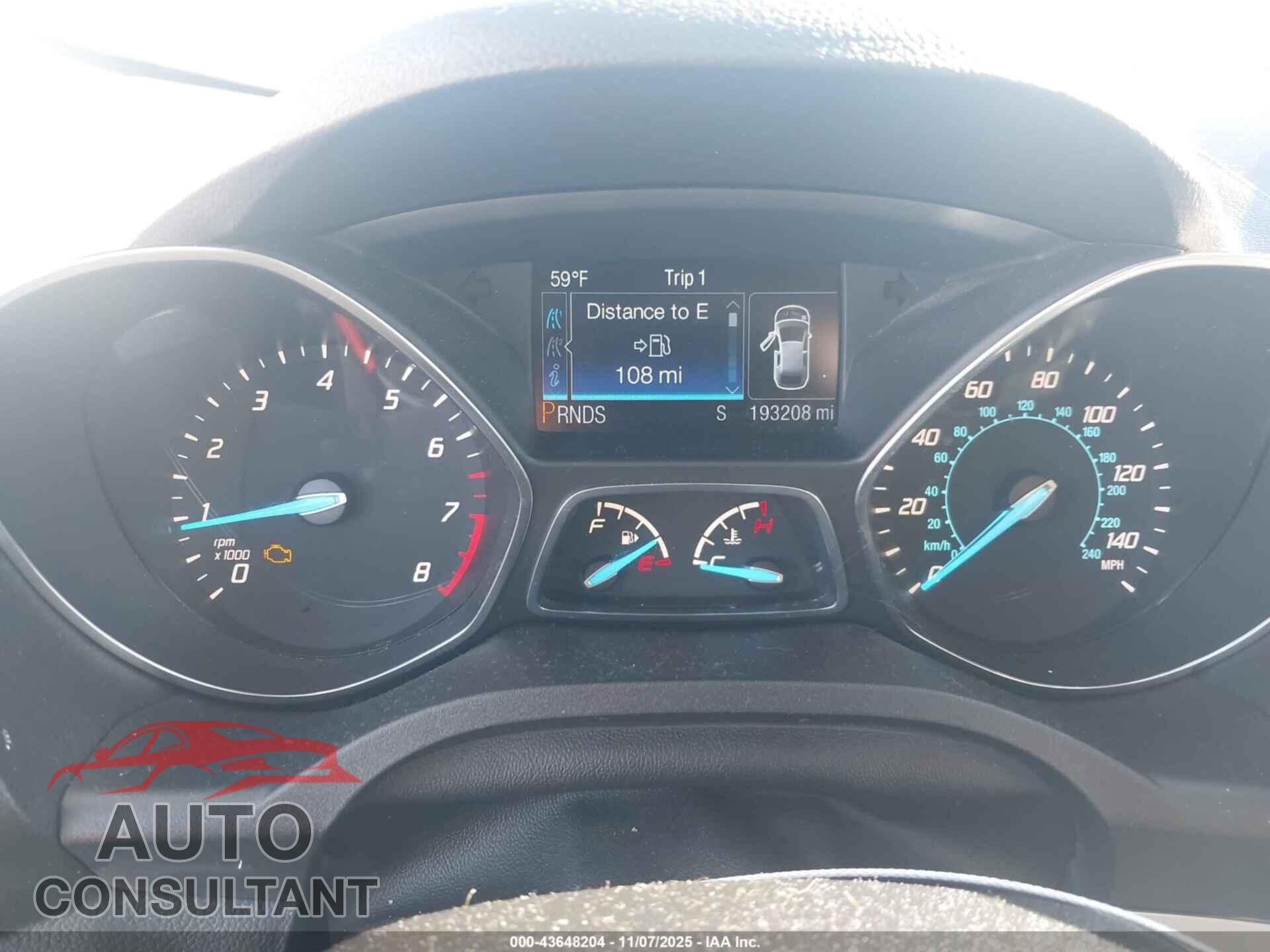 FORD ESCAPE 2013 - 1FMCU9H96DUC63712