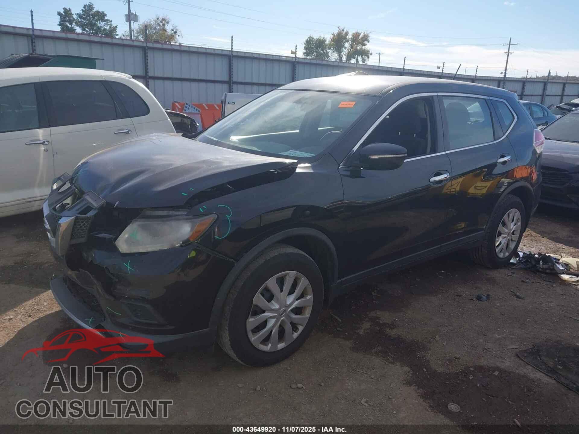 NISSAN ROGUE 2015 - KNMAT2MV2FP576752