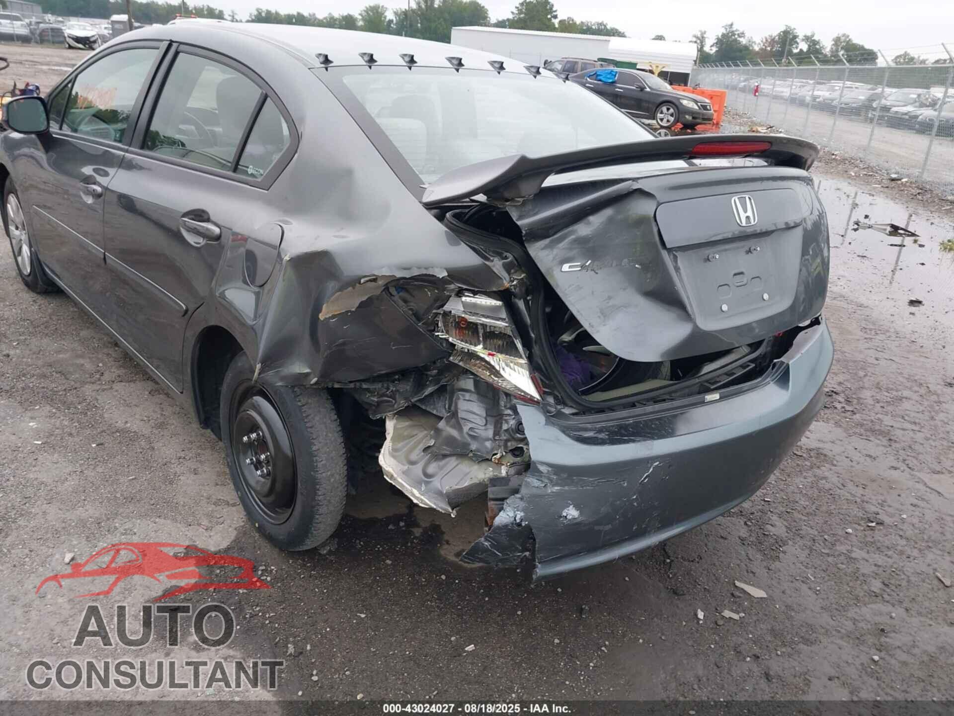 HONDA CIVIC 2012 - 19XFB2F59CE302949
