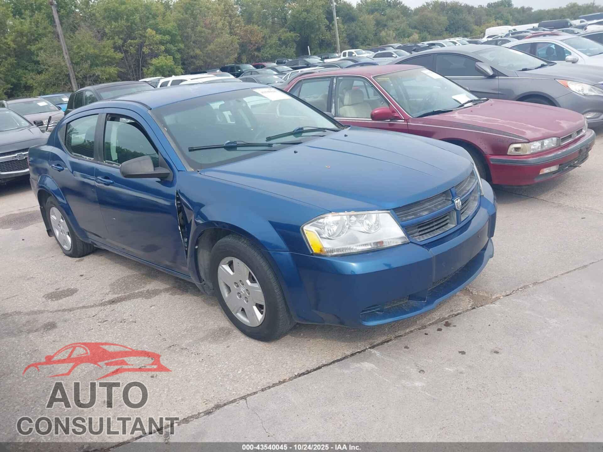 DODGE AVENGER 2010 - 1B3CC4FB1AN145235