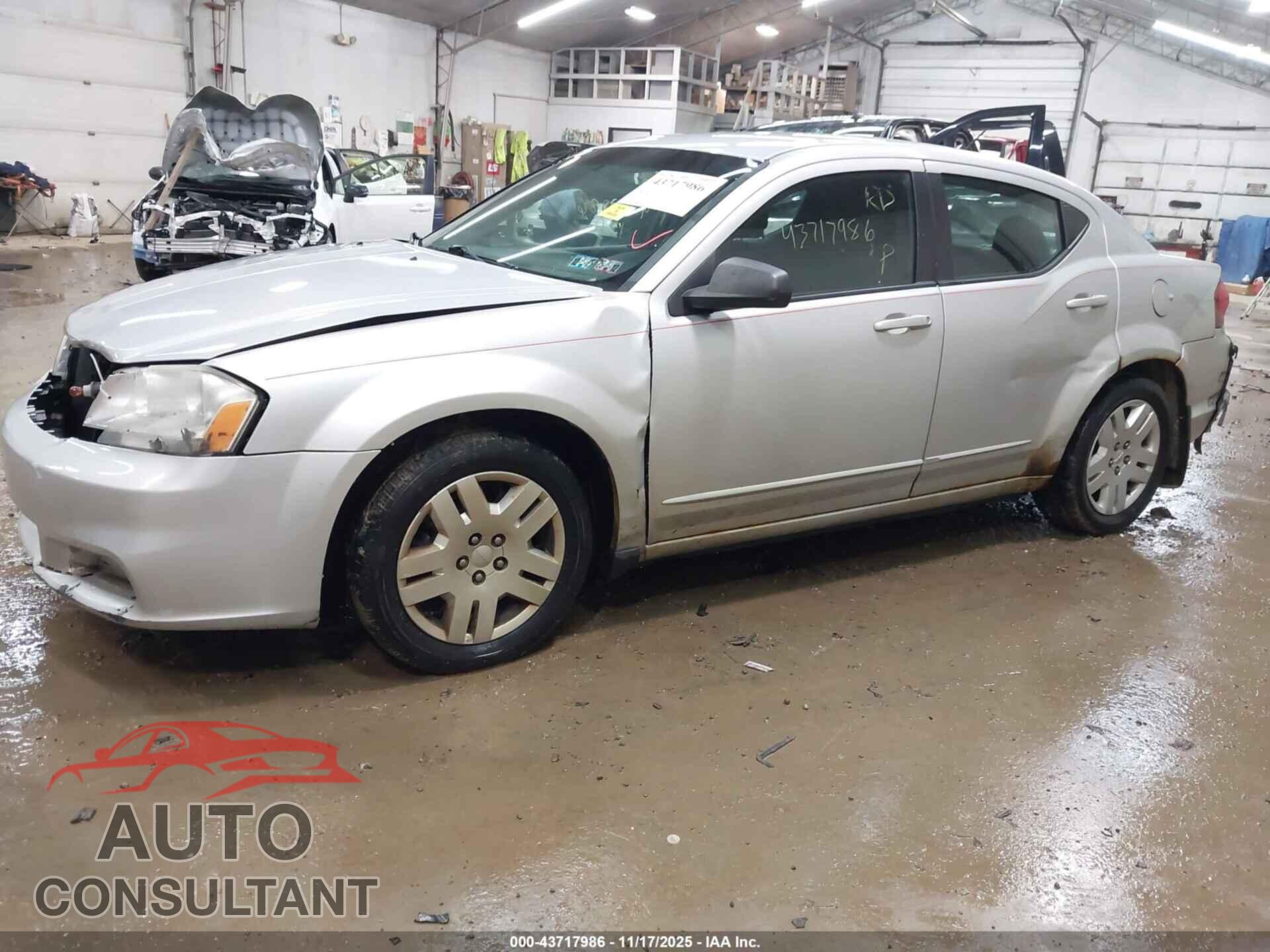 DODGE AVENGER 2012 - 1C3CDZAB8CN323424