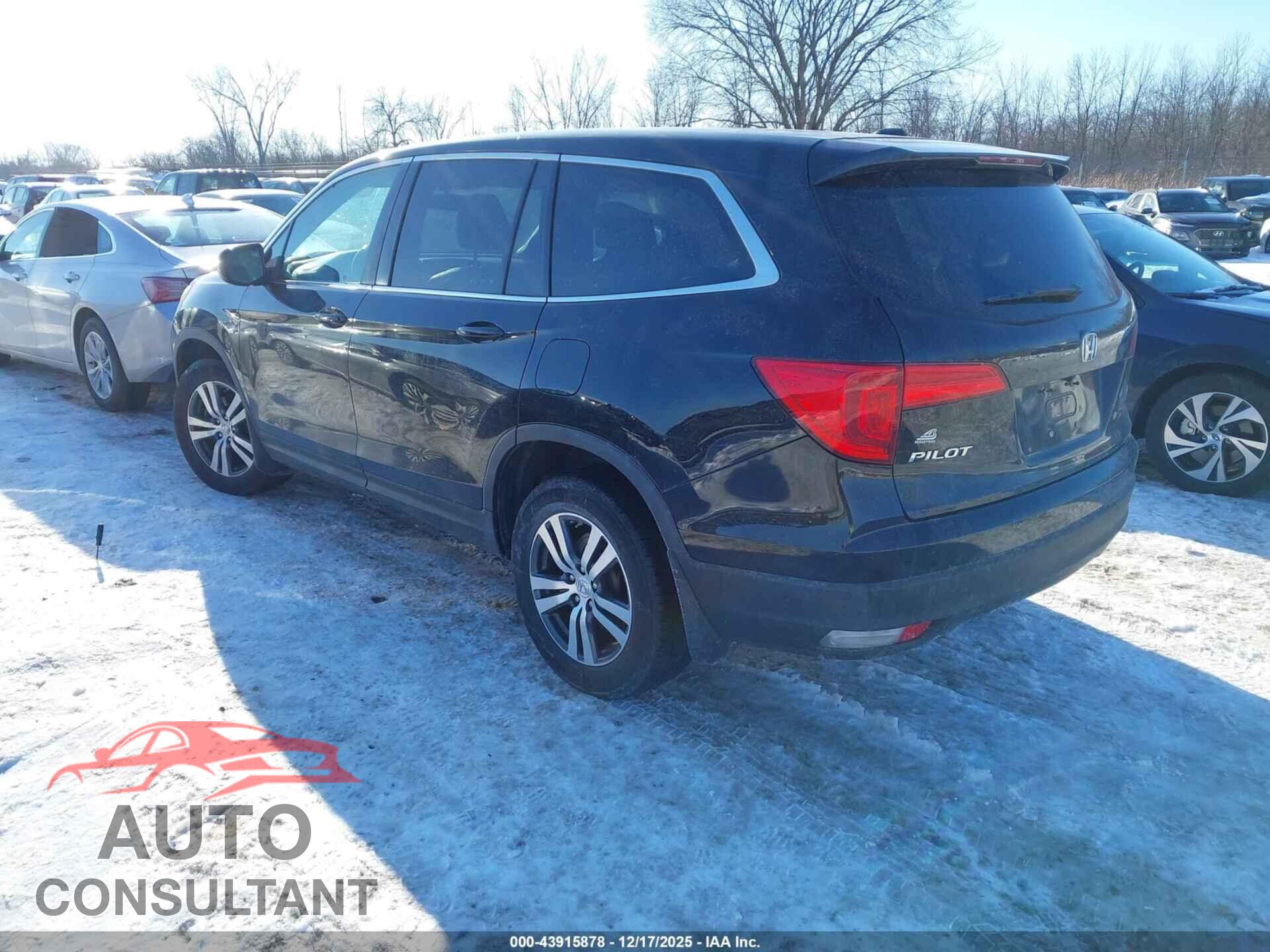 HONDA PILOT 2017 - 5FNYF6H55HB045324