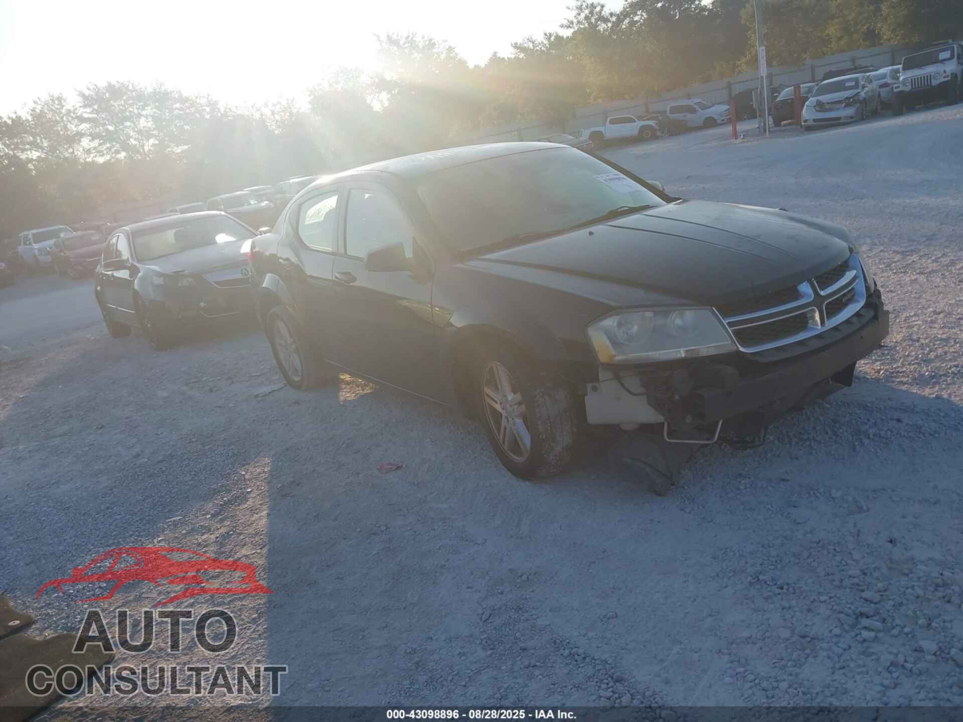 DODGE AVENGER 2012 - 1C3CDZCB4CN195101