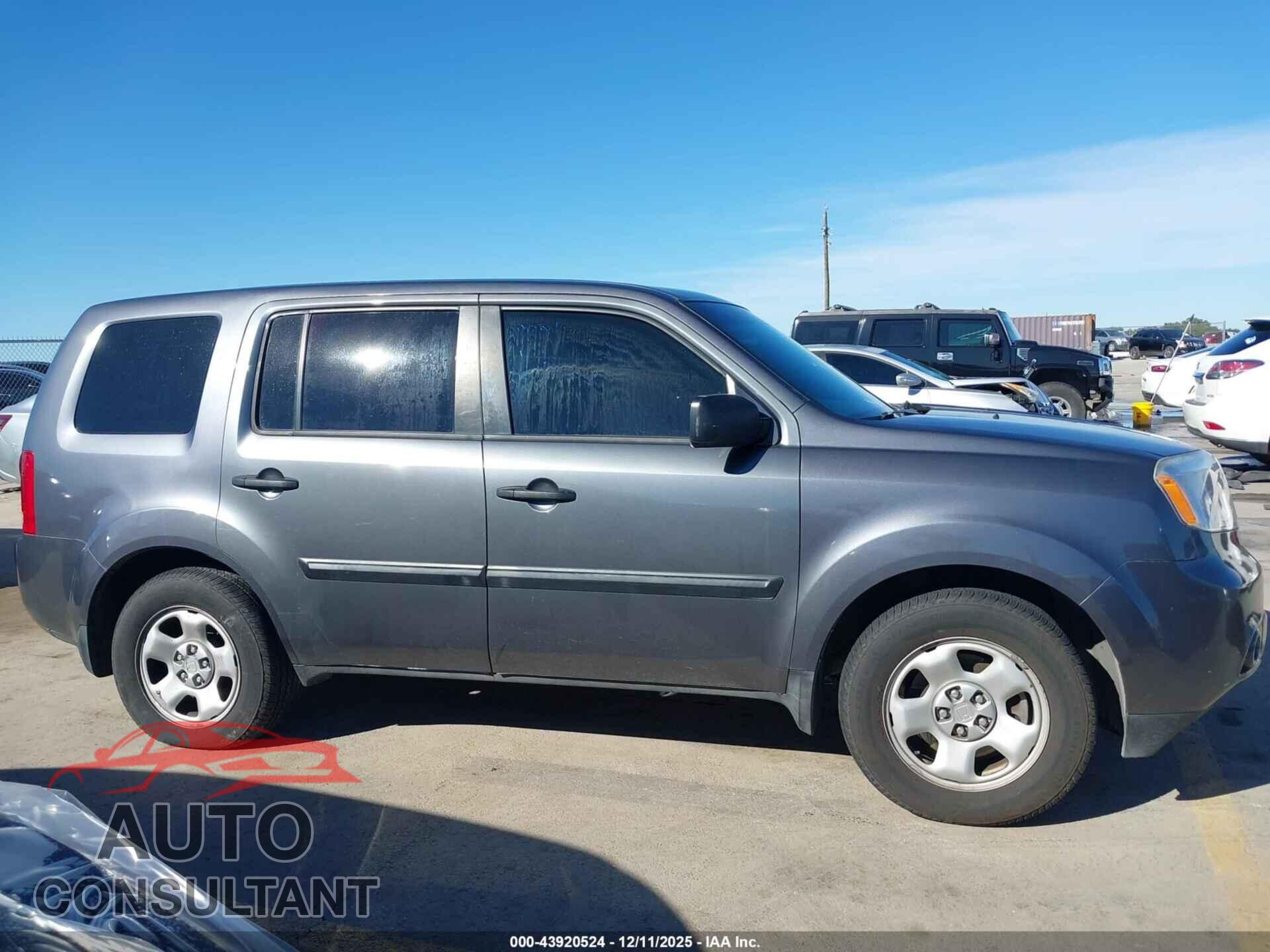 HONDA PILOT 2012 - 5FNYF4H29CB036743