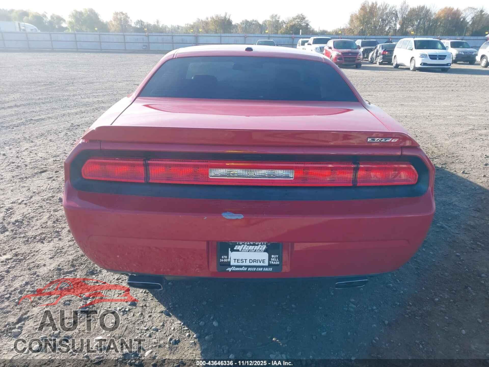 DODGE CHALLENGER 2012 - 2C3CDYCJ3CH137524