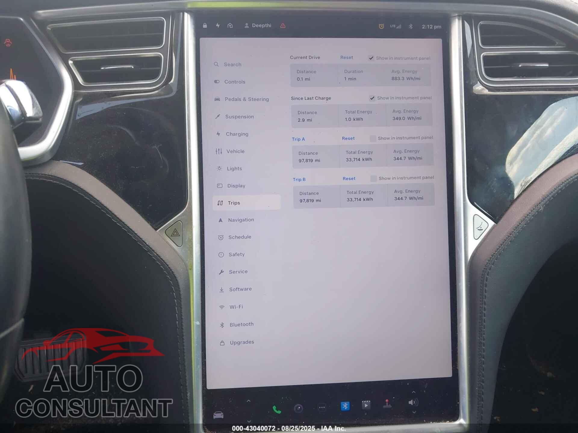 TESLA MODEL S 2013 - 5YJSA1CN3DFP14165