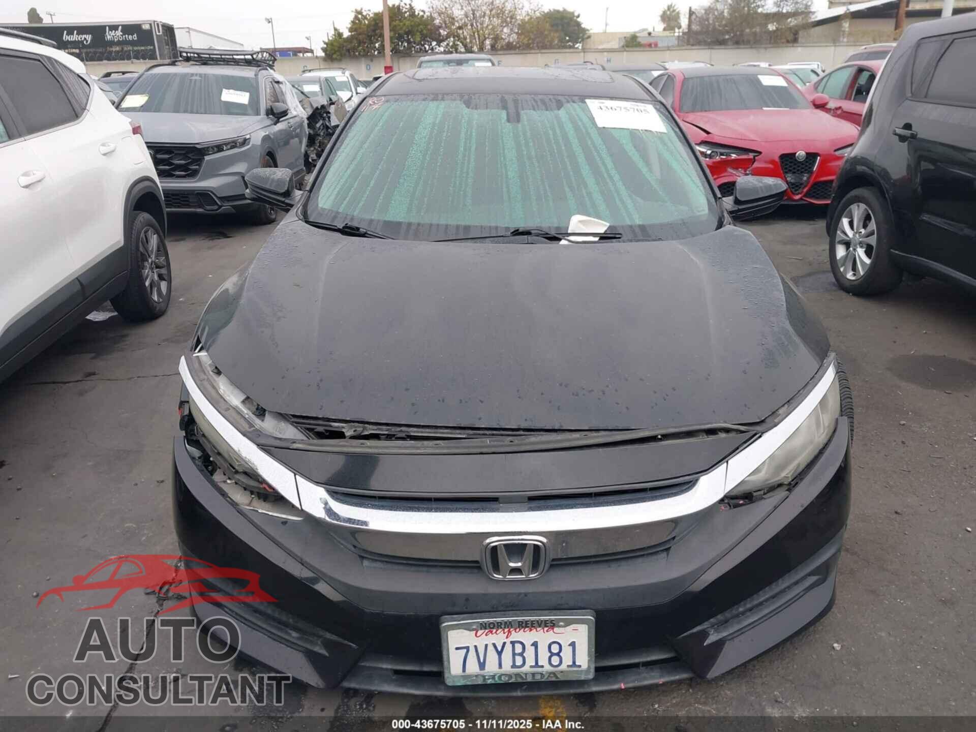 HONDA CIVIC 2017 - 19XFC2F77HE201298