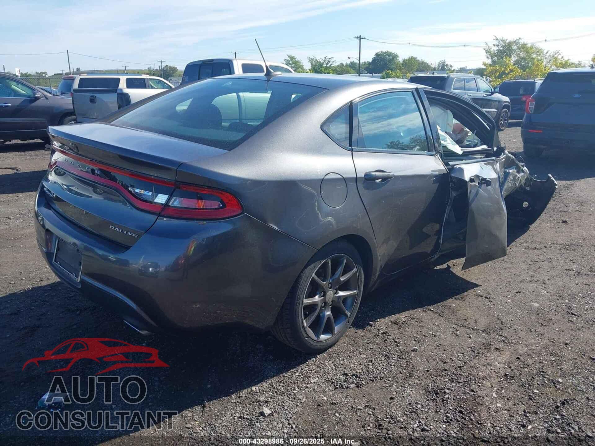 DODGE DART 2015 - 1C3CDFBB3FD301841