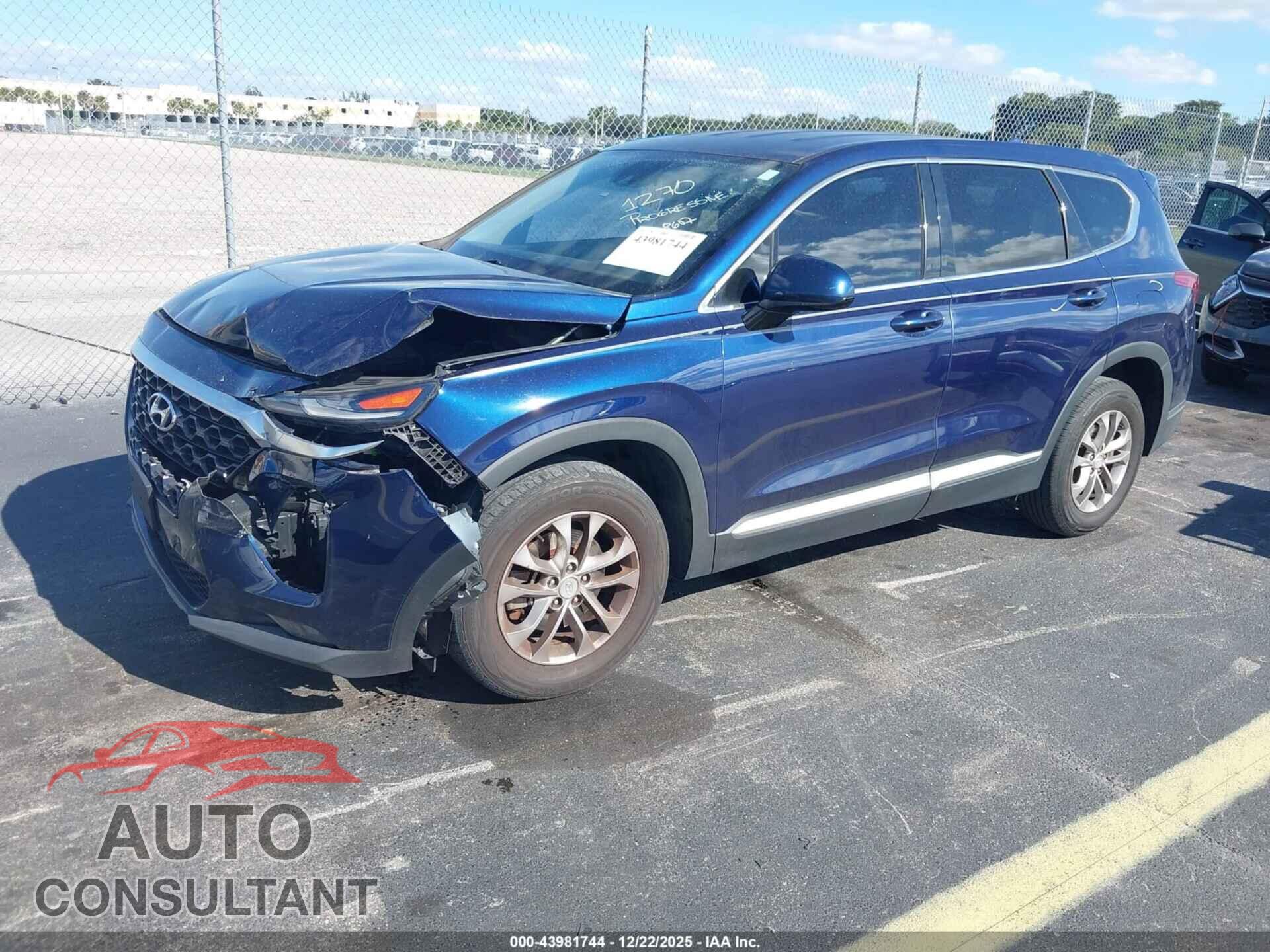 HYUNDAI SANTA FE 2019 - 5NMS3CAD2KH008607