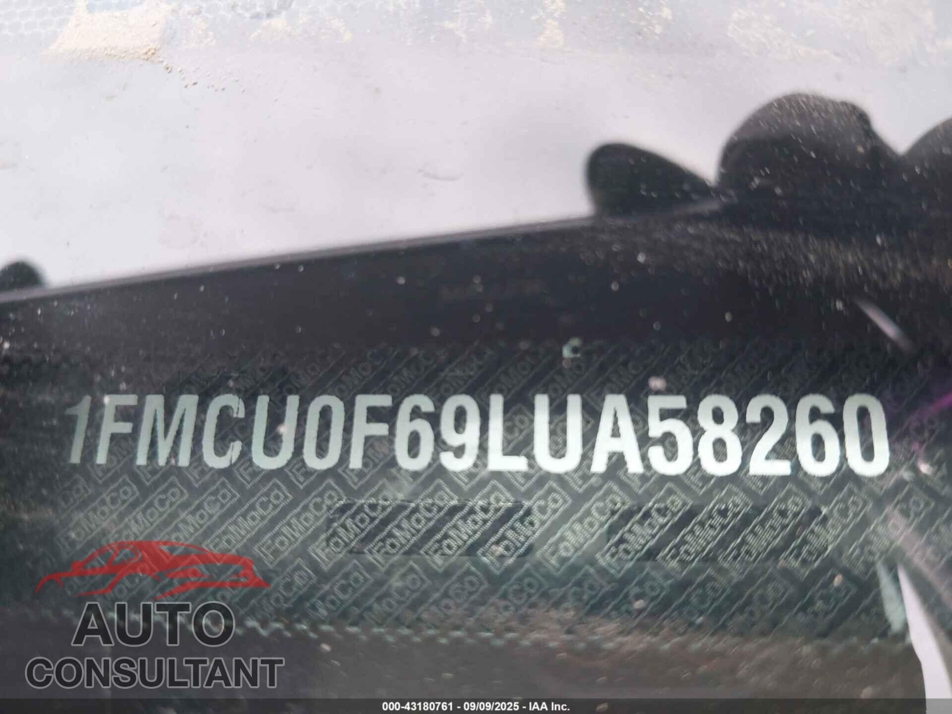 FORD ESCAPE 2020 - 1FMCU0F69LUA58260